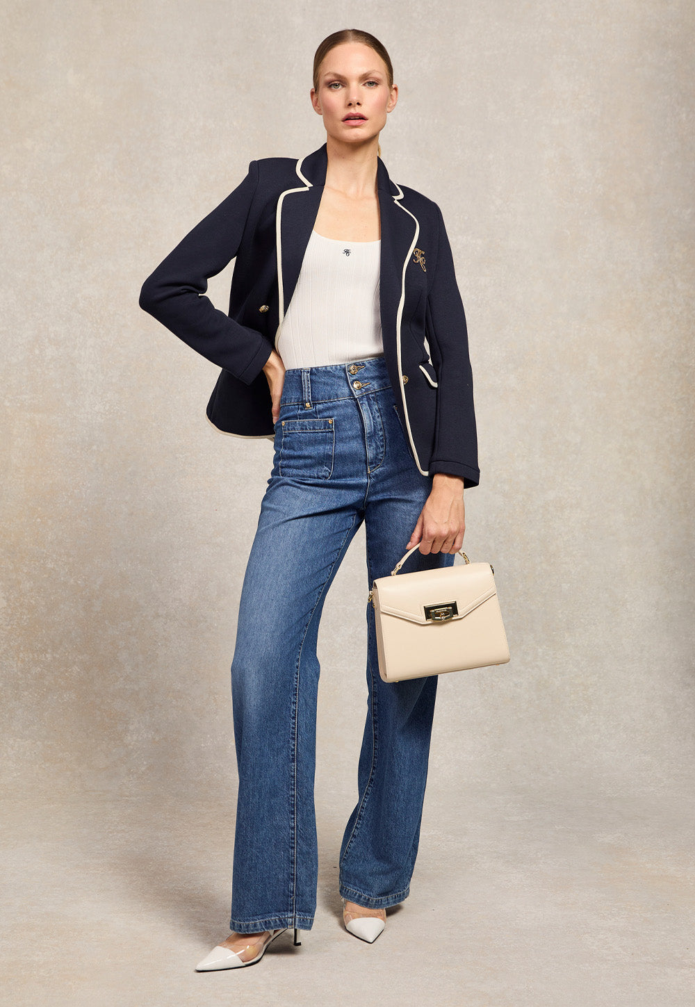 Tiffany Wide Leg Jean - Denim