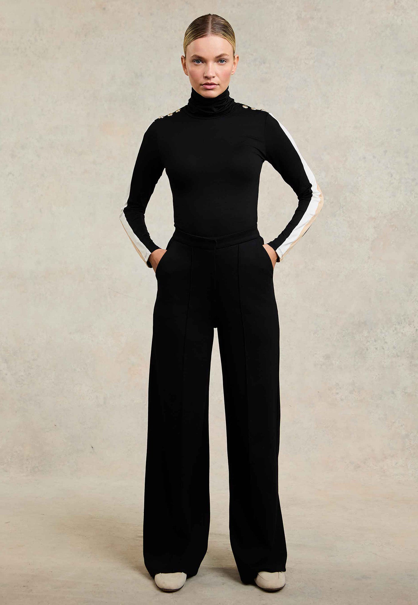 Wide Leg Pant - Black