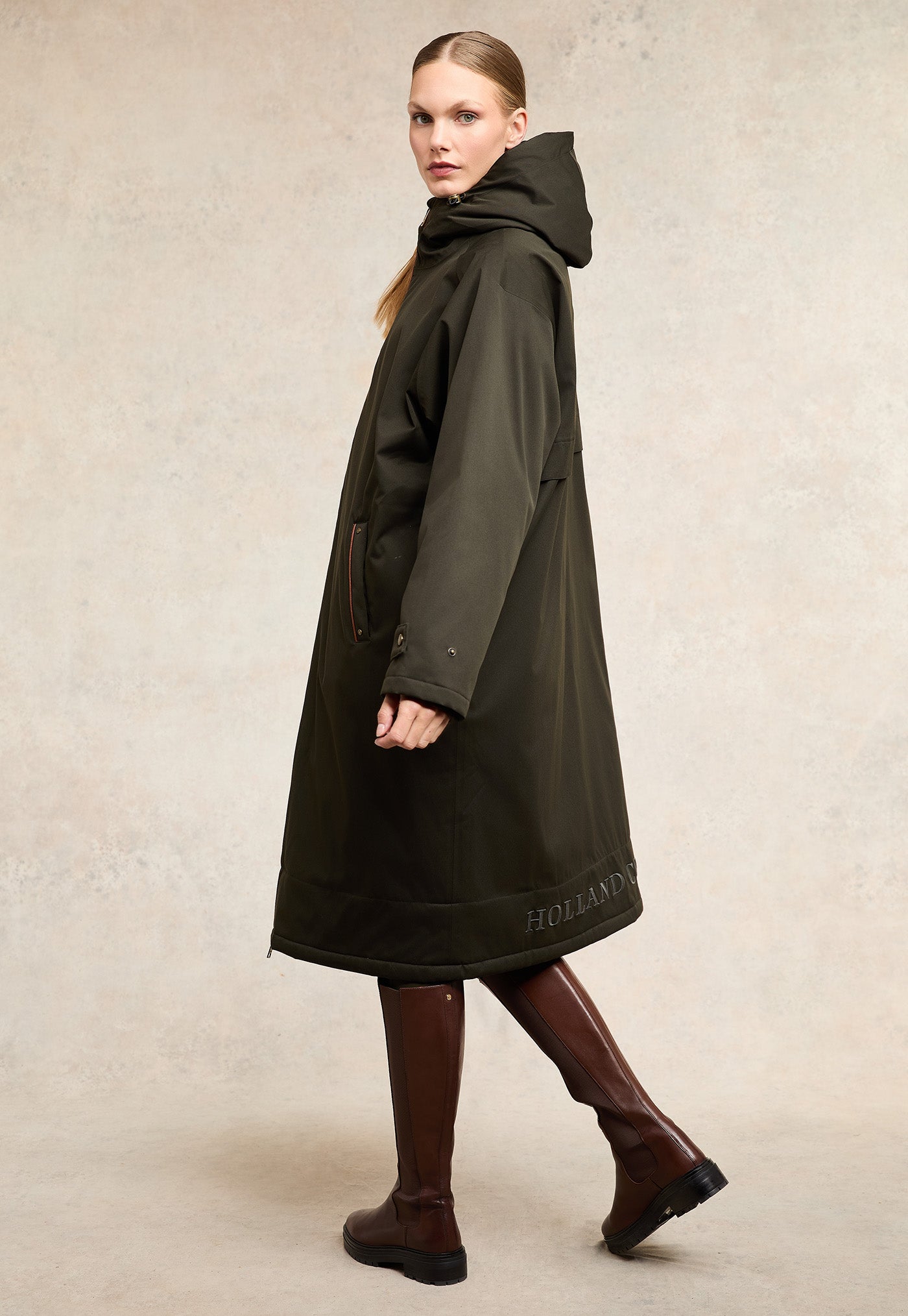 One Size Waterproof Coat - Khaki