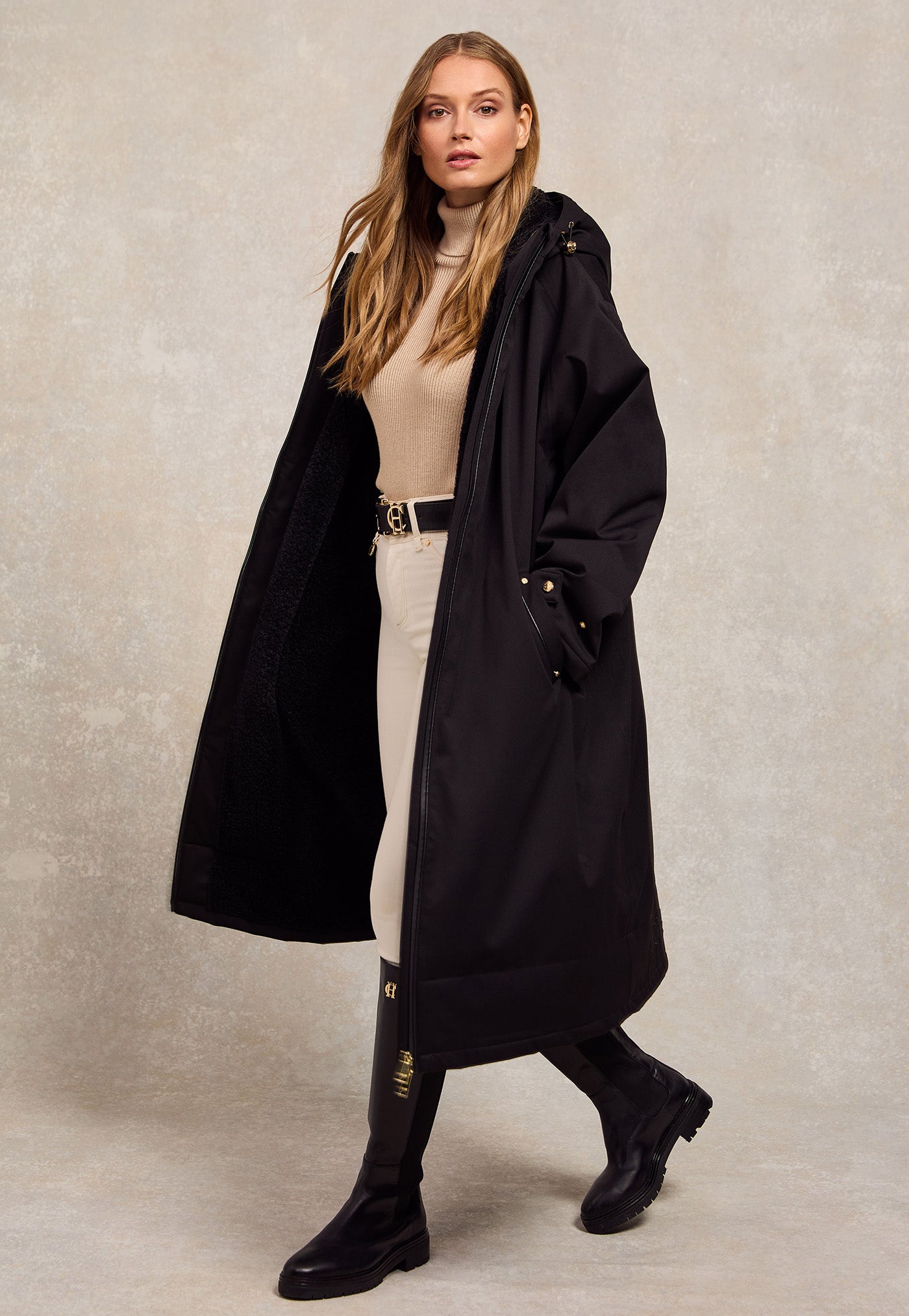 One Size Waterproof Coat - Black