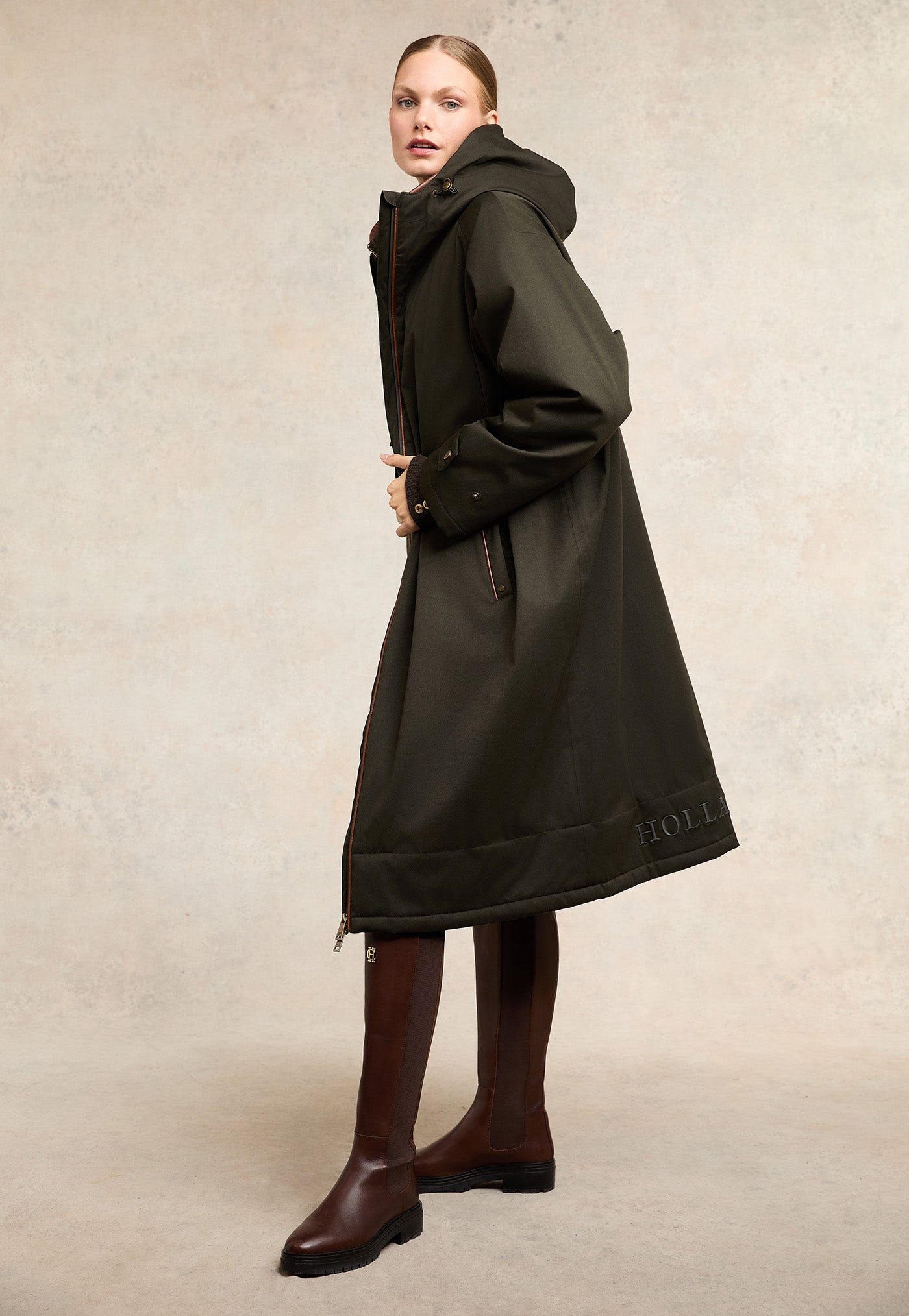 One Size Waterproof Coat - Khaki