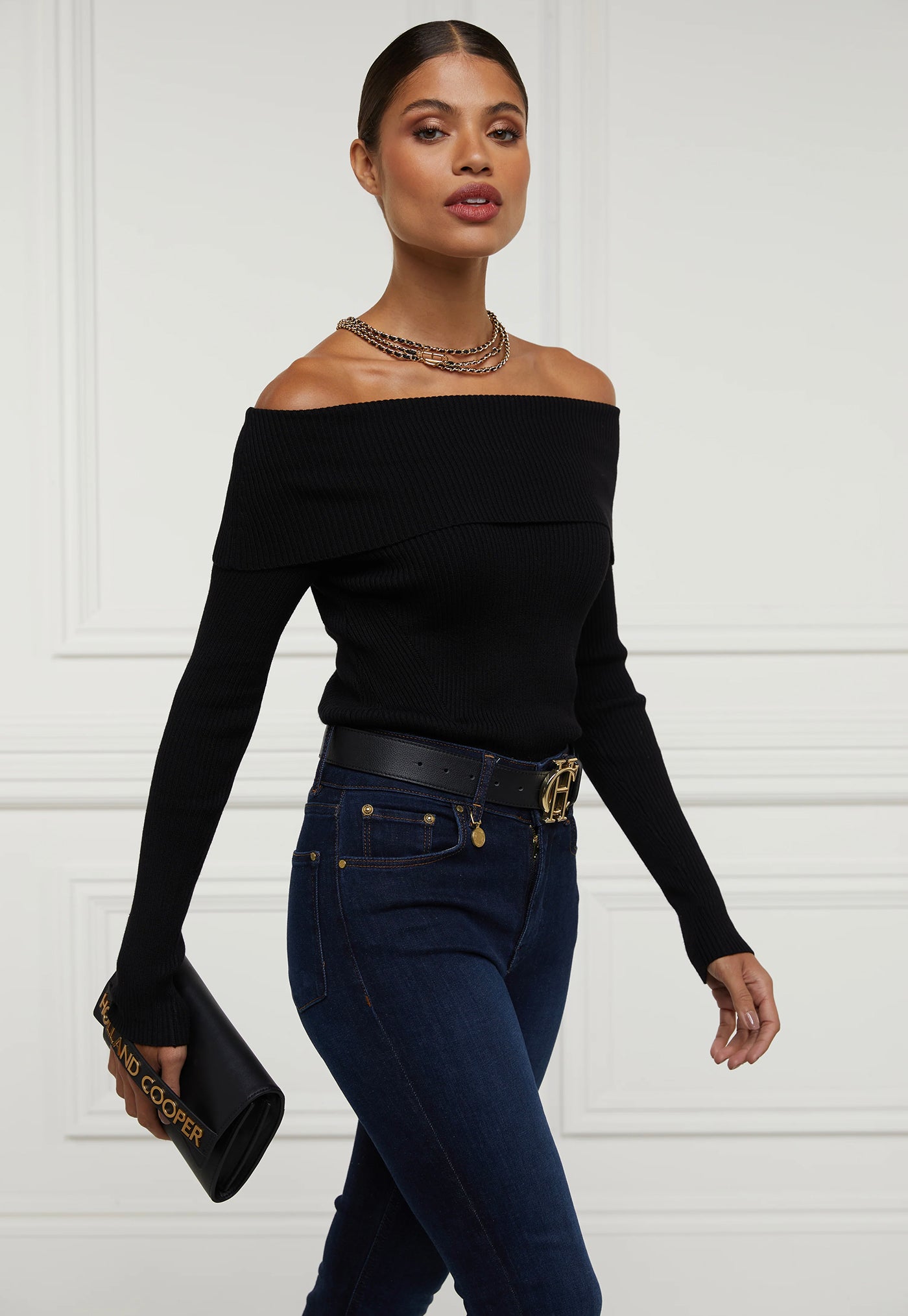 Abbot Clutch Bag - Black