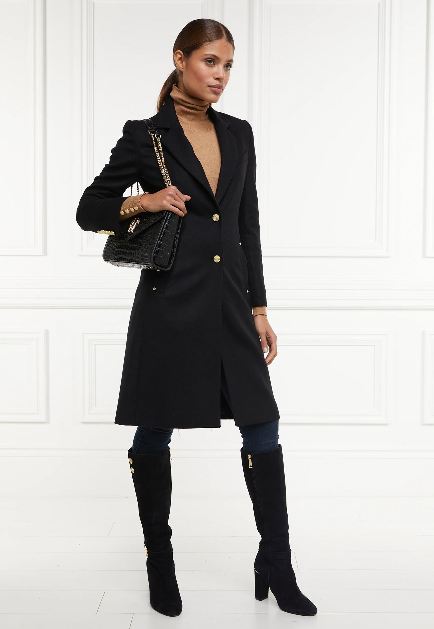 Regency Coat - Soft Black