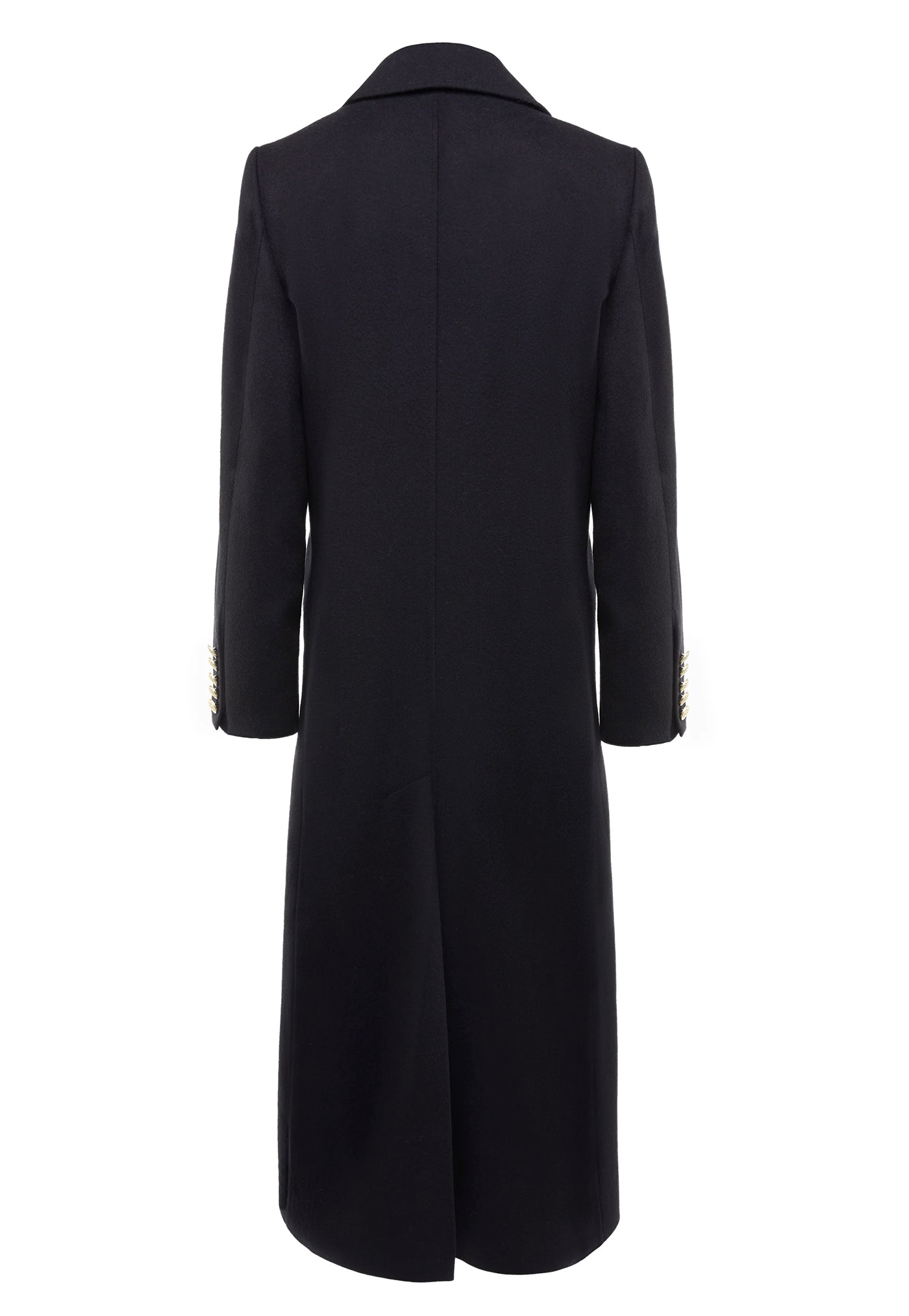 Double Breasted Coat - Soft Black