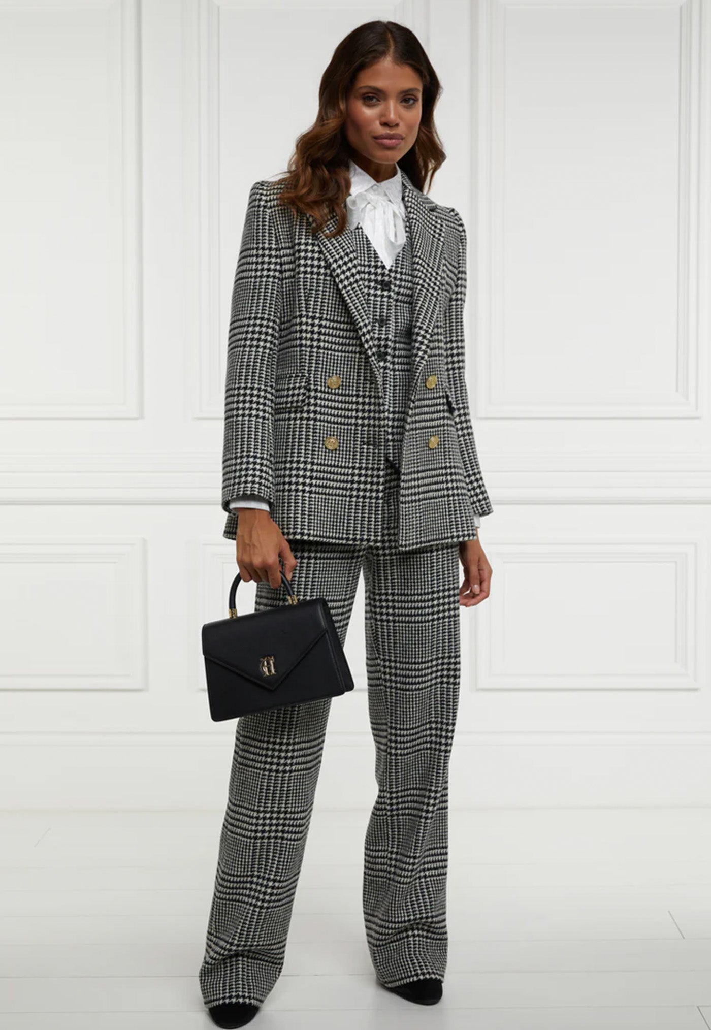 Hampton Waistcoat - Large Scale Prince of Wales Mono