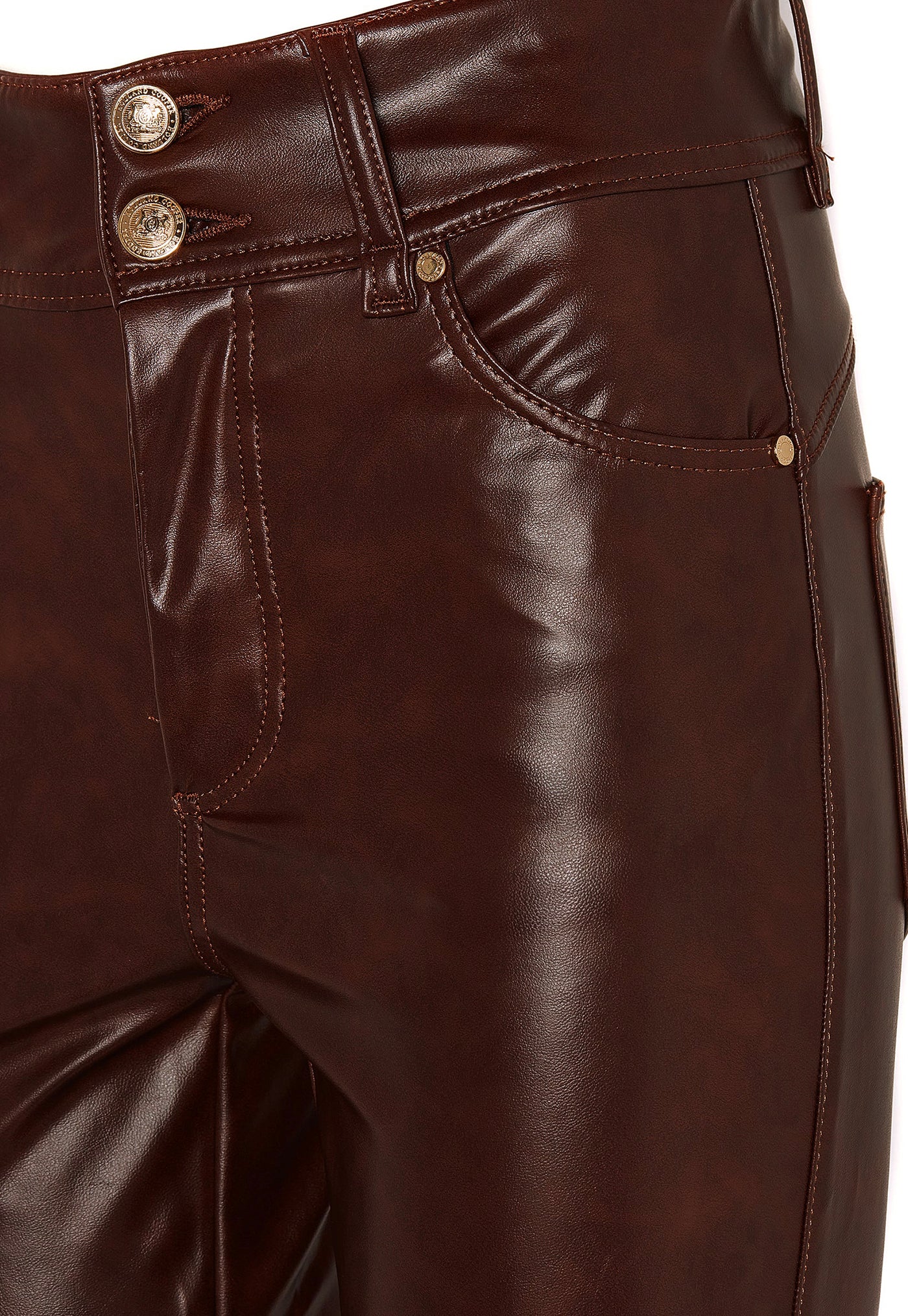 PU Skinny Jean - Burnished Tan