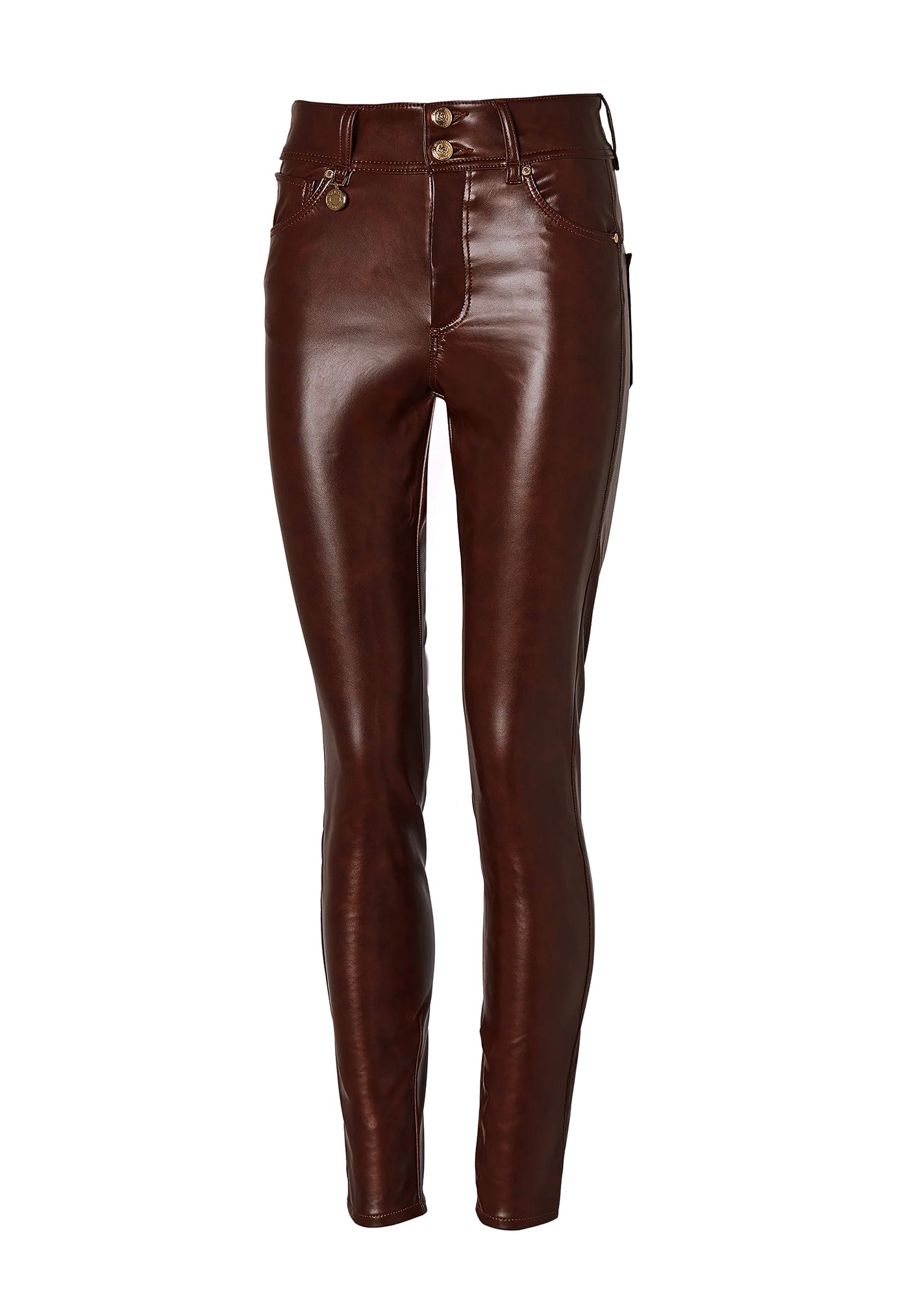 PU Skinny Jean - Burnished Tan