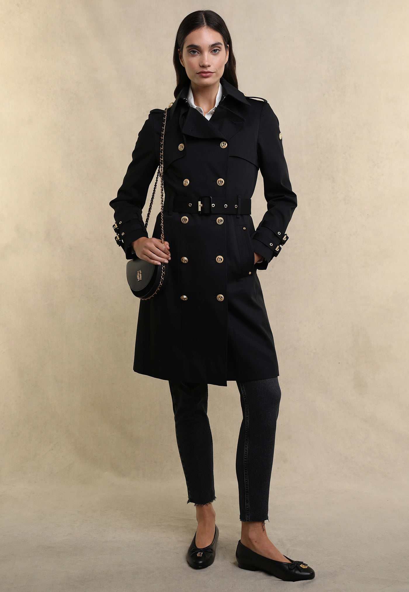 Gatcombe Trench Coat - Black