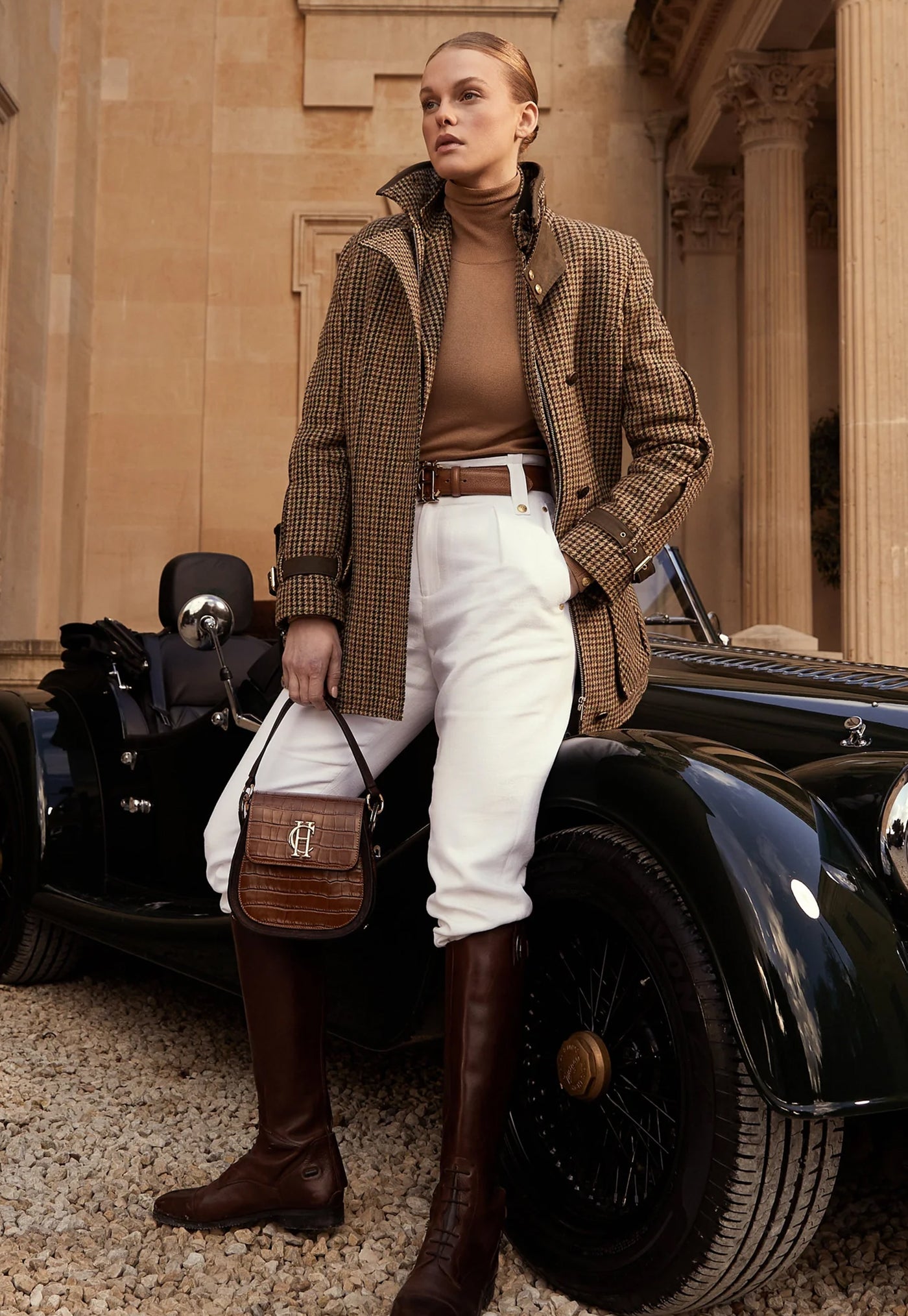 Balmoral Field Coat - Hailes Green Tweed