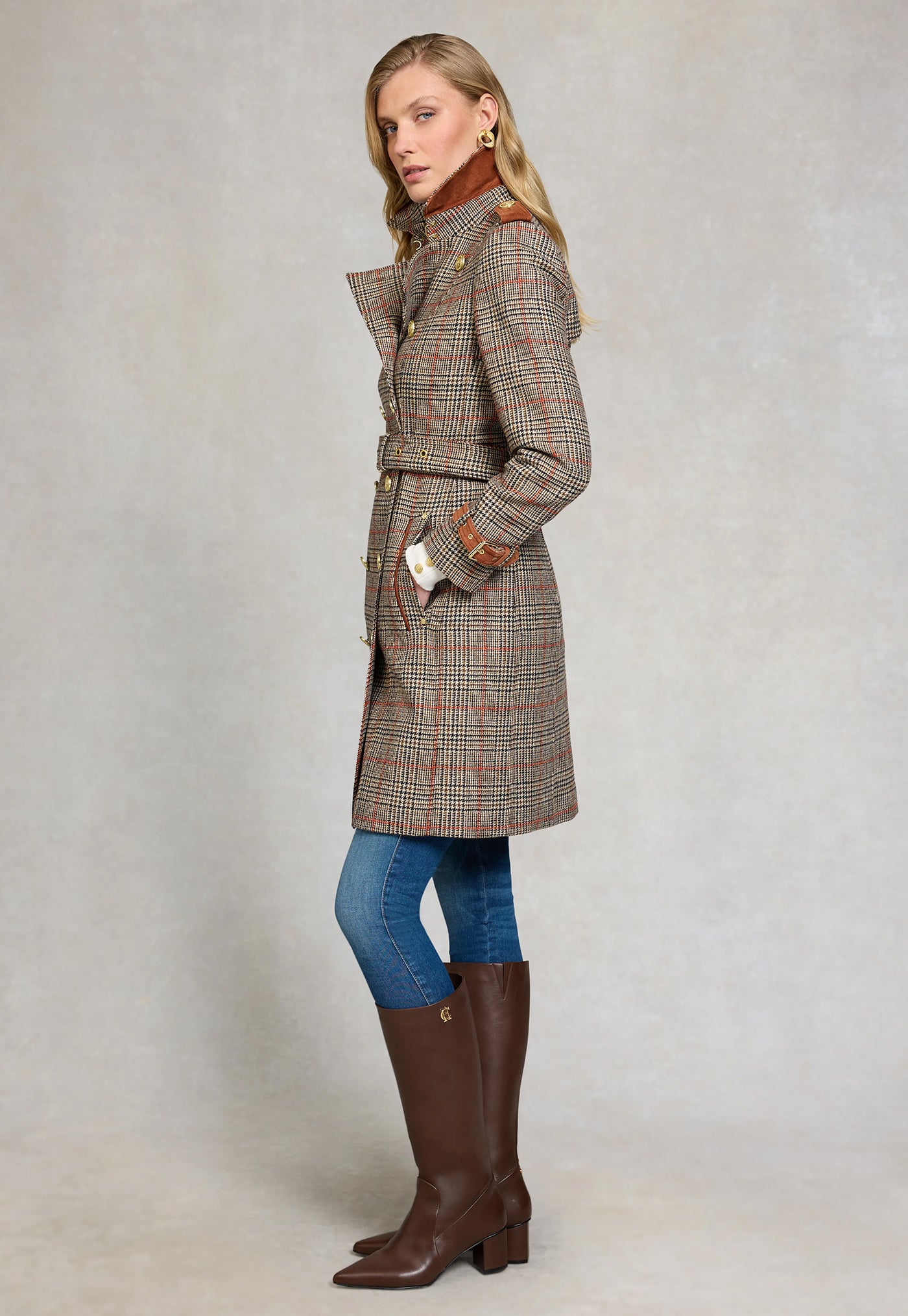 Marlborough Trench Coat - Orange Windsor