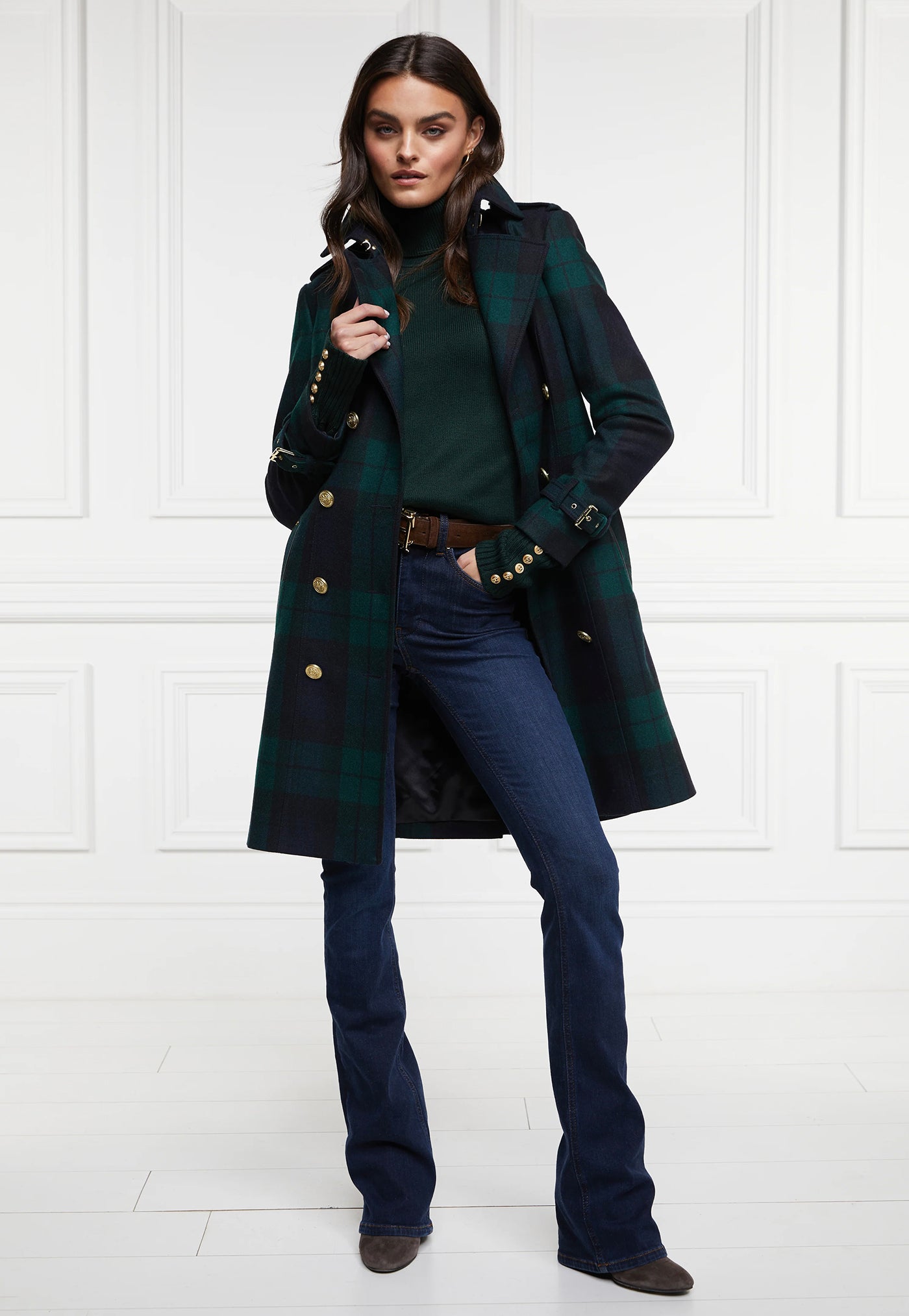 Chamonix Roll Neck Knit - Emerald