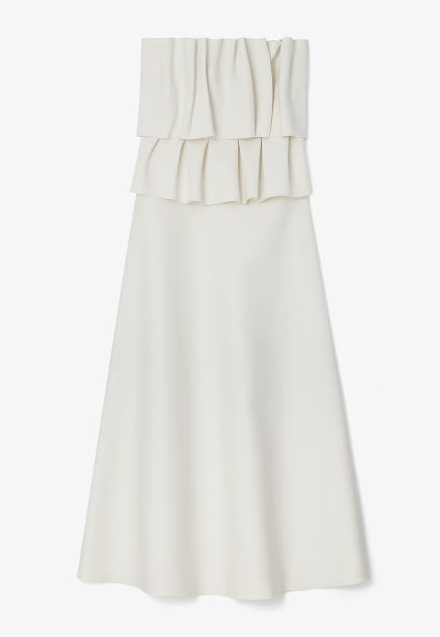 Sculpted Tube Dress - White
