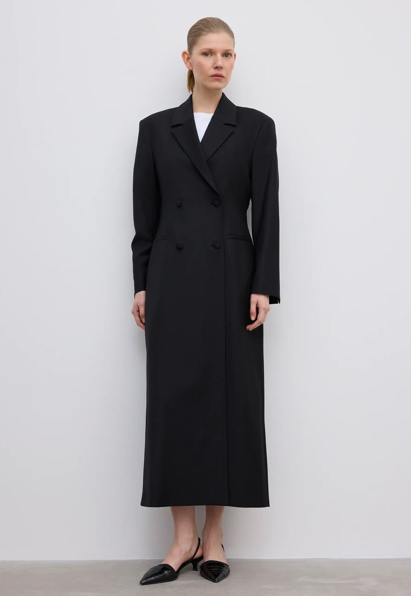 Long Tailored Blazer - Black