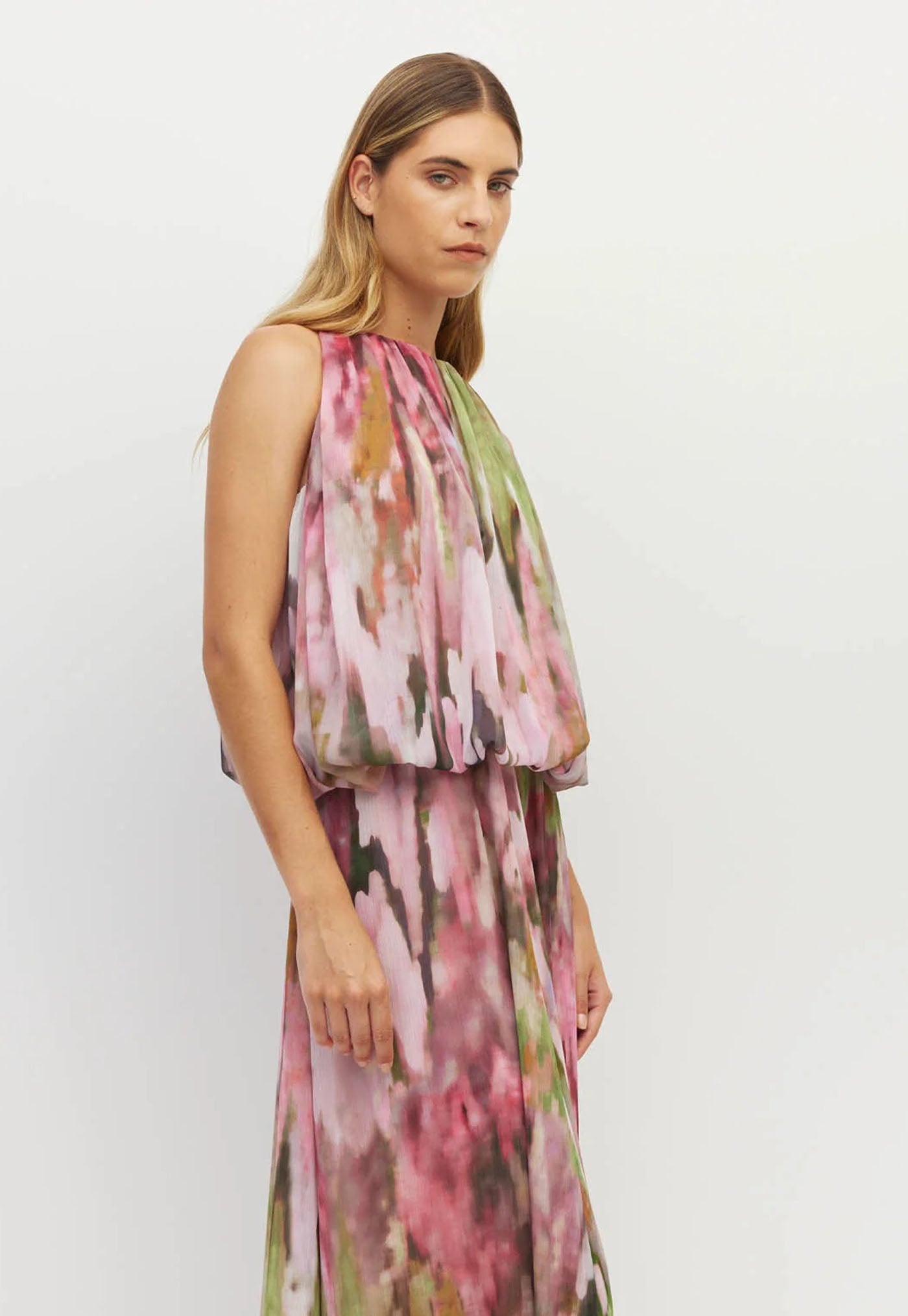 Aria Dress - Rose Ripple