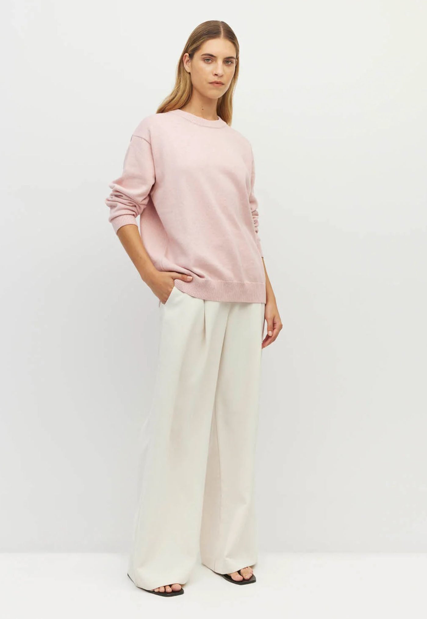 Cotton Sweatshirt - Ballet Pink