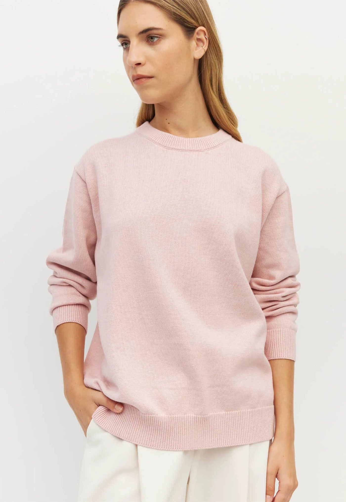 Cotton Sweatshirt - Ballet Pink
