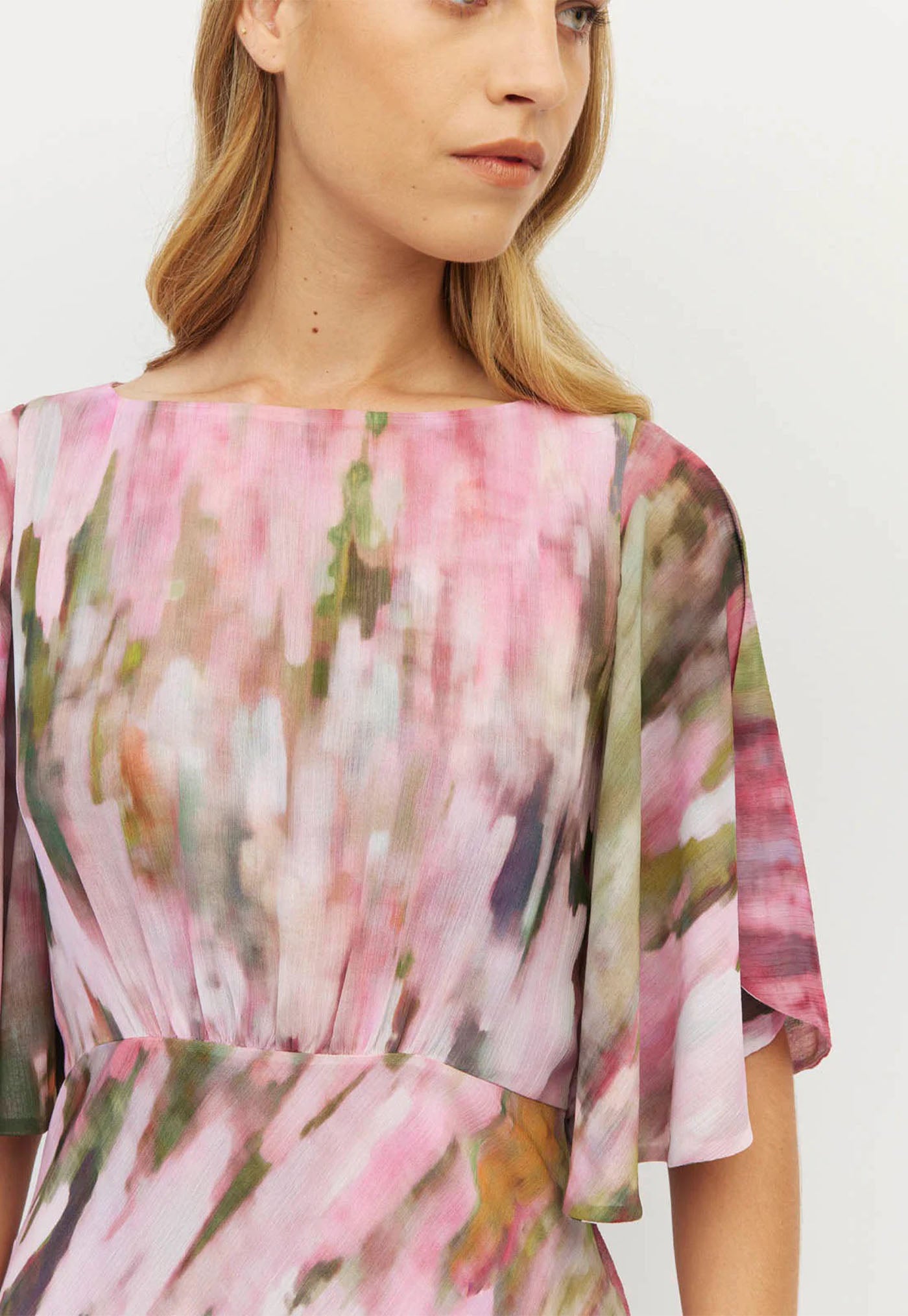 Dahlia Dress - Rose Ripple