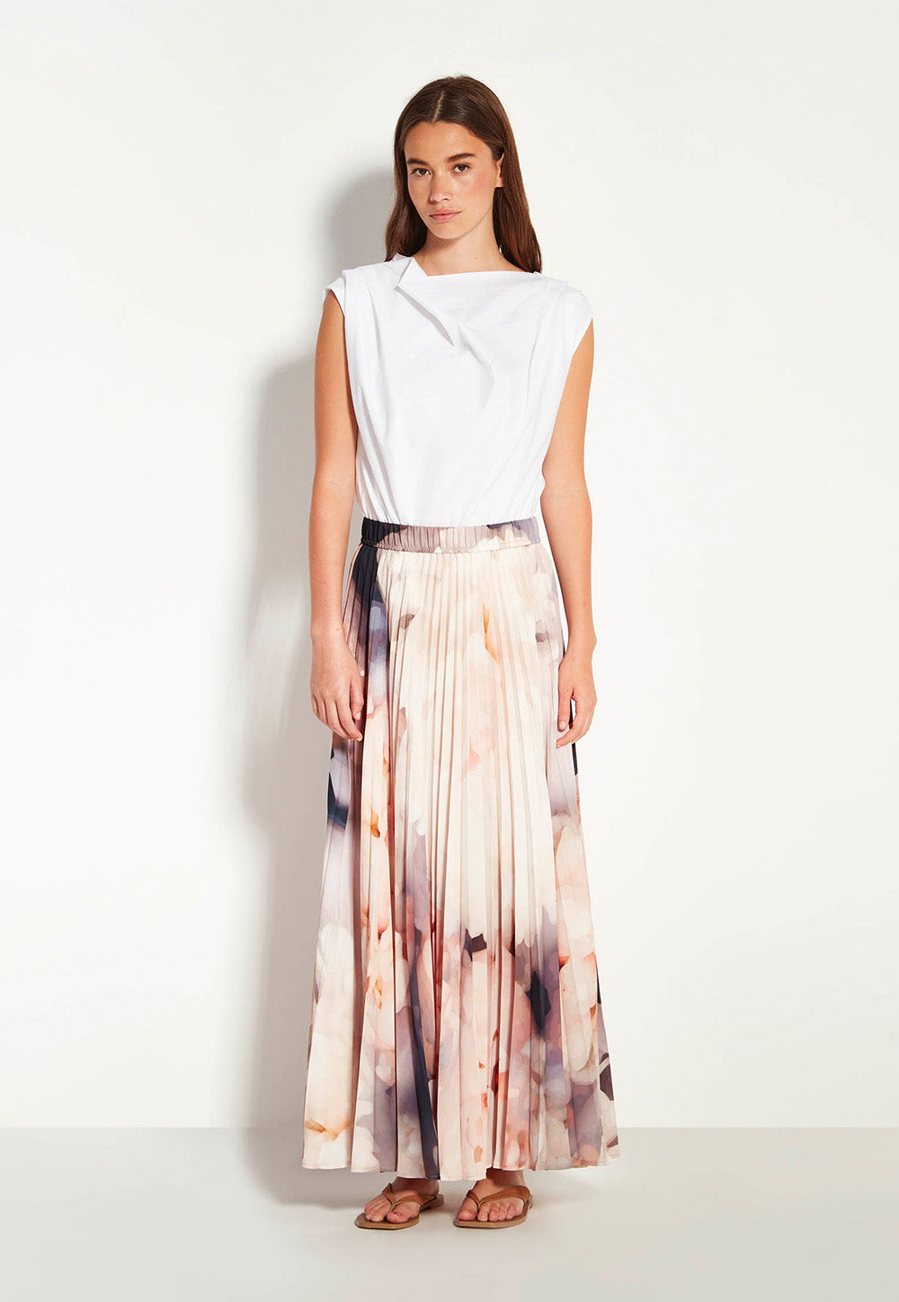 Evelyn Pleat Skirt - Bouquet