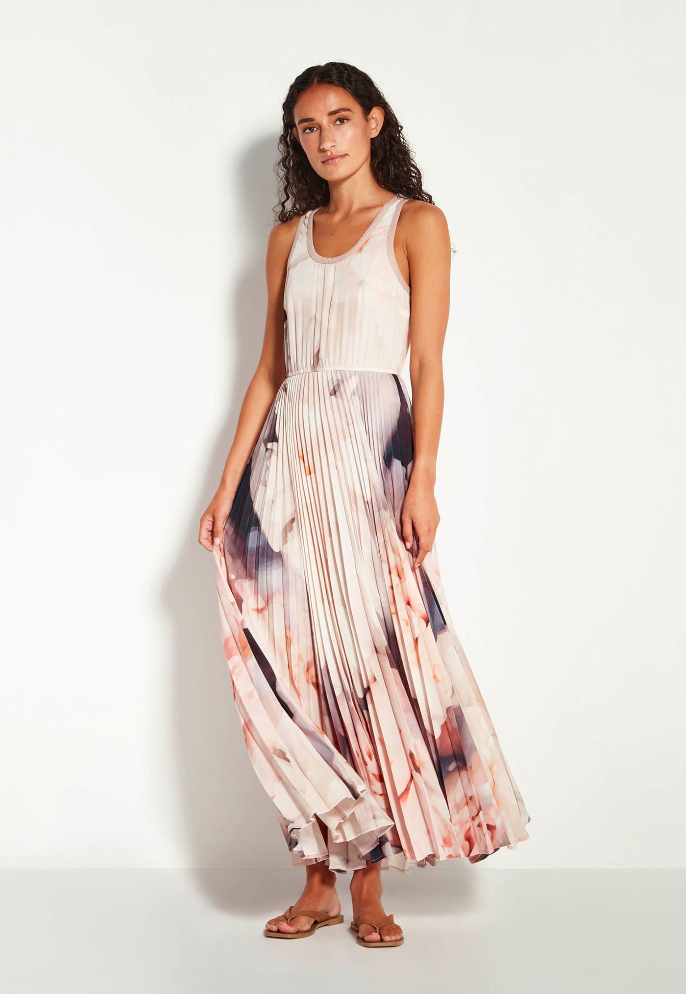 Lillian Pleat Dress - Bouquet