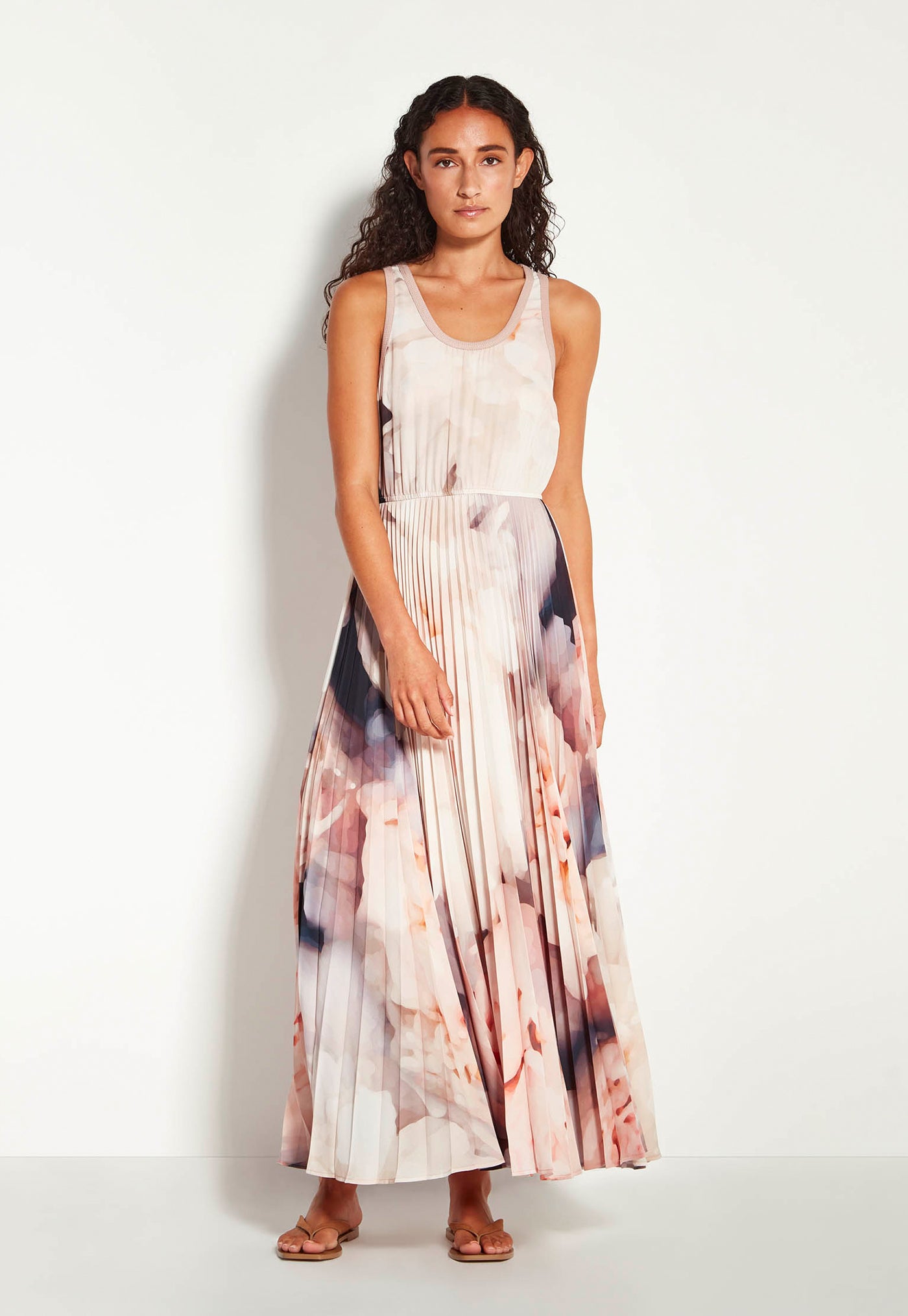 Lillian Pleat Dress - Bouquet