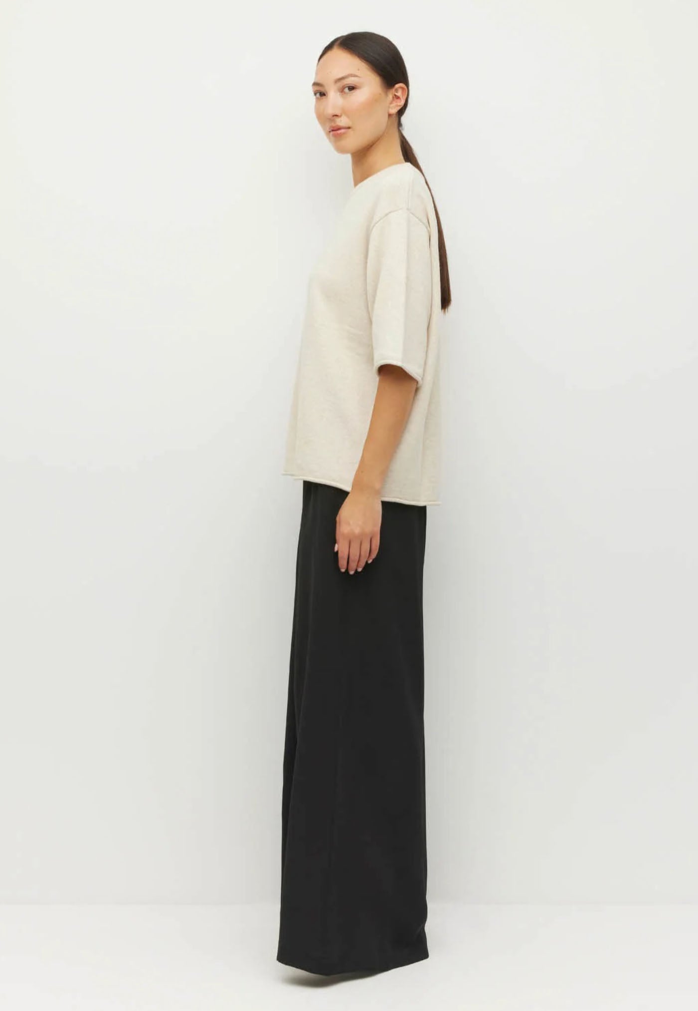 Rolled Hem T - Toast Marle