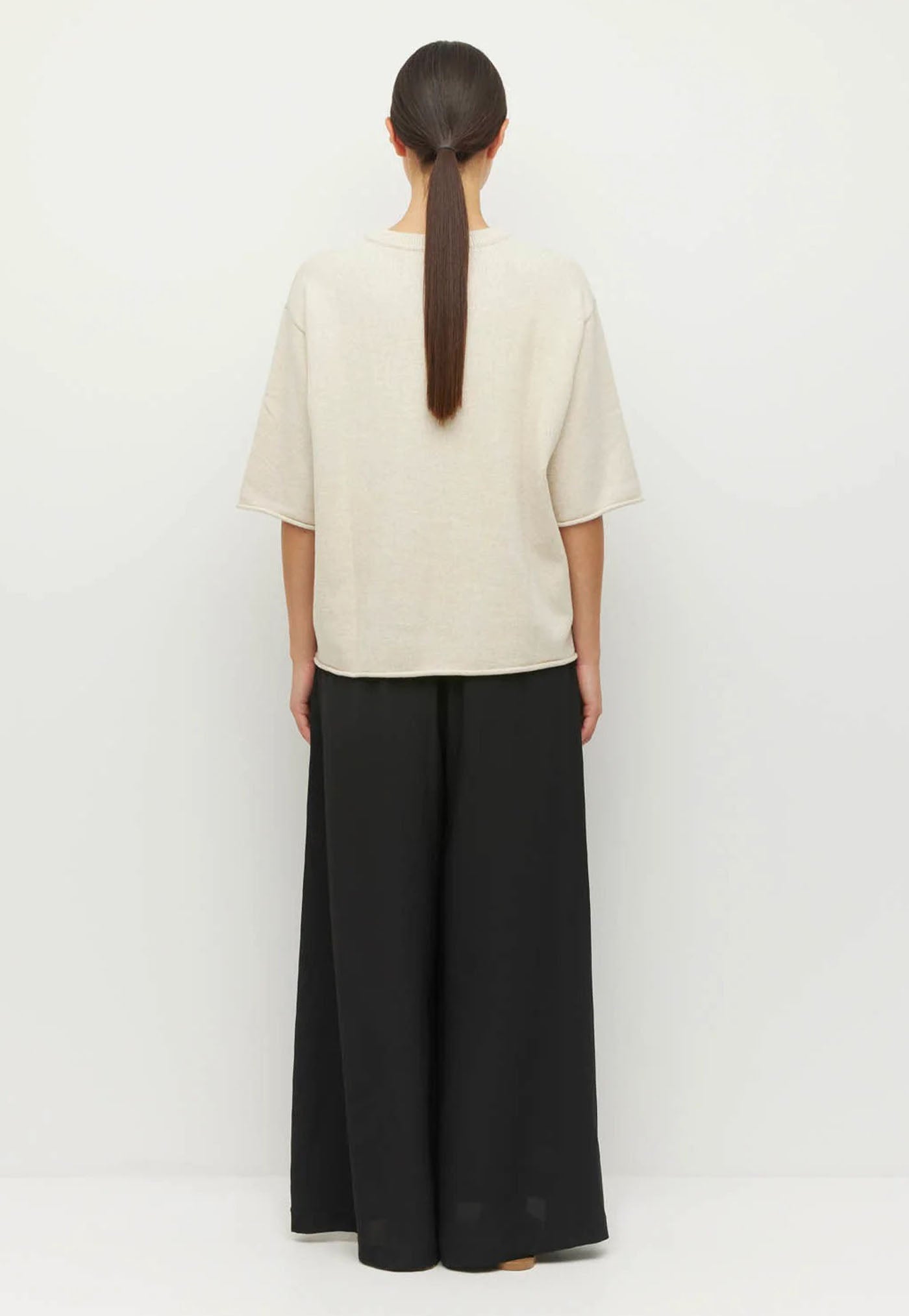 Rolled Hem T - Toast Marle