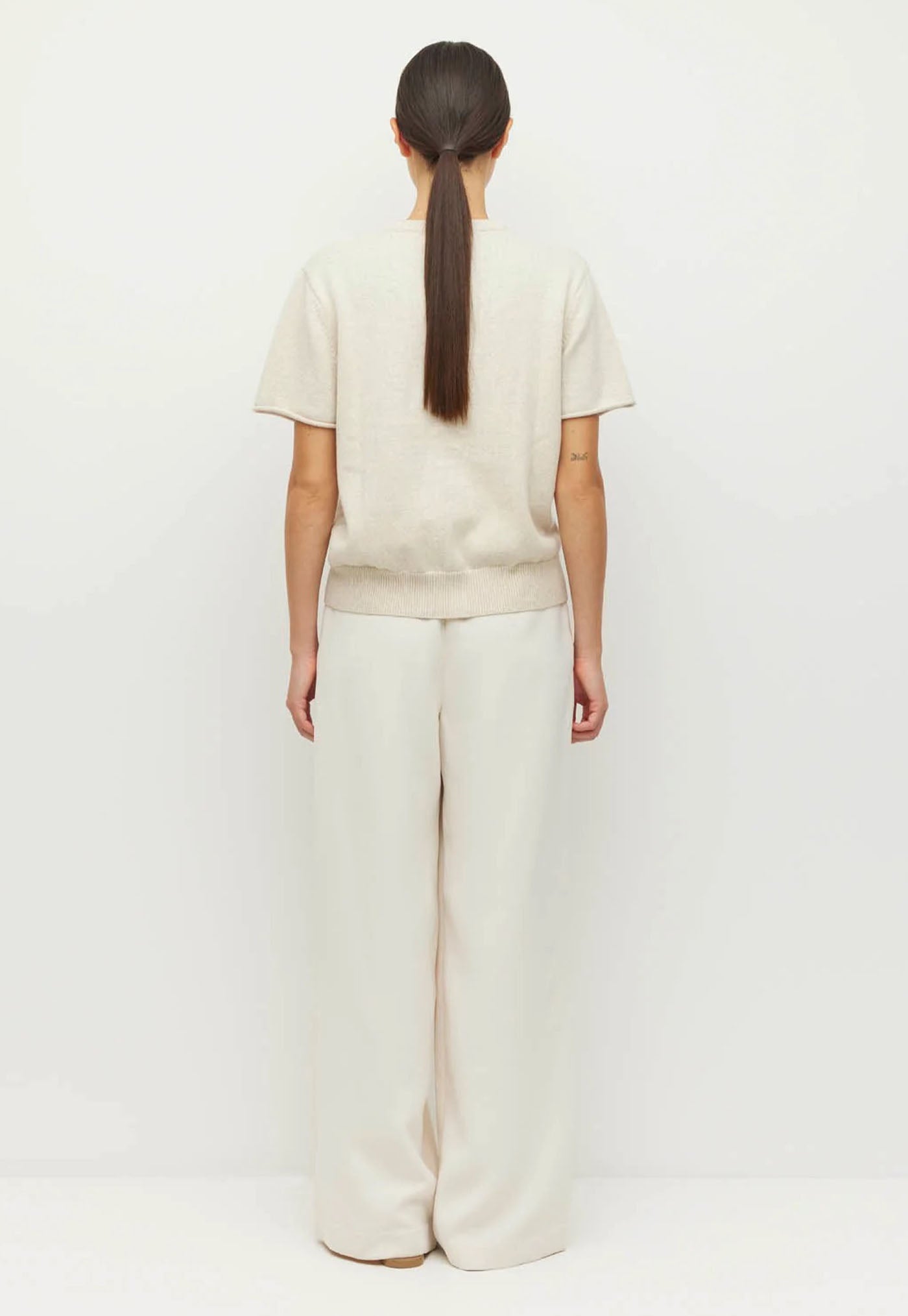 Twin T Cardi - Toast Marle