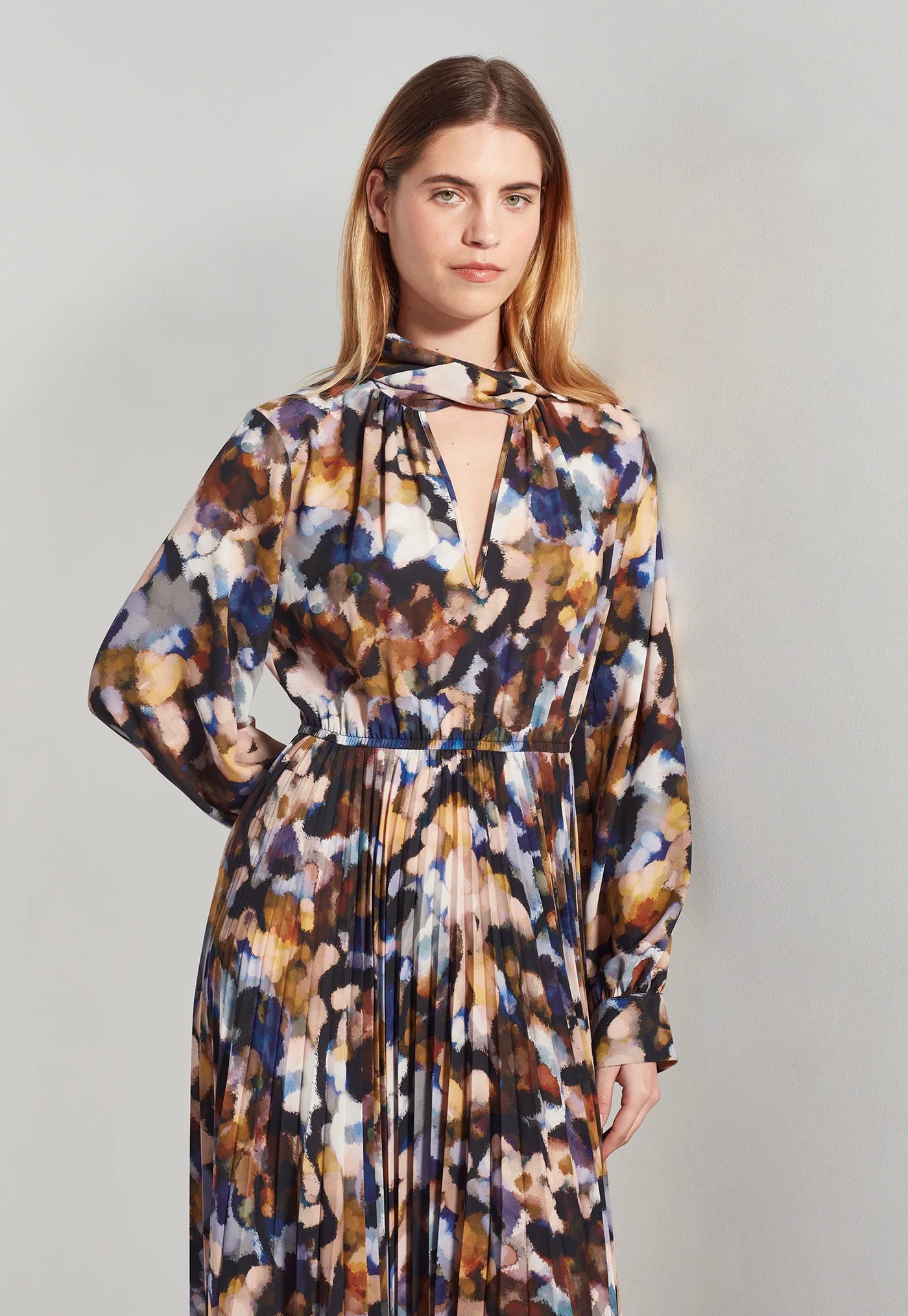 Coco Pleat Dress - Autumn