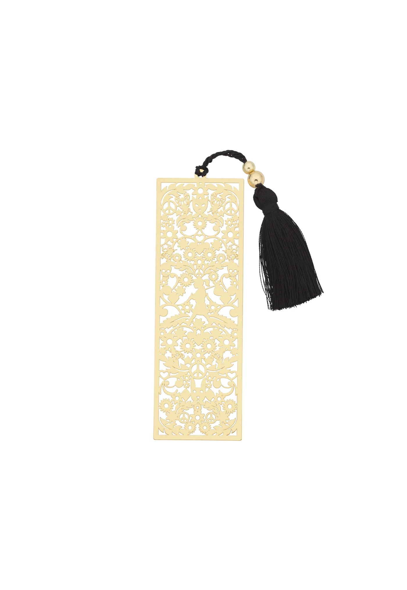 Filigree Bookmark - Gold/Black