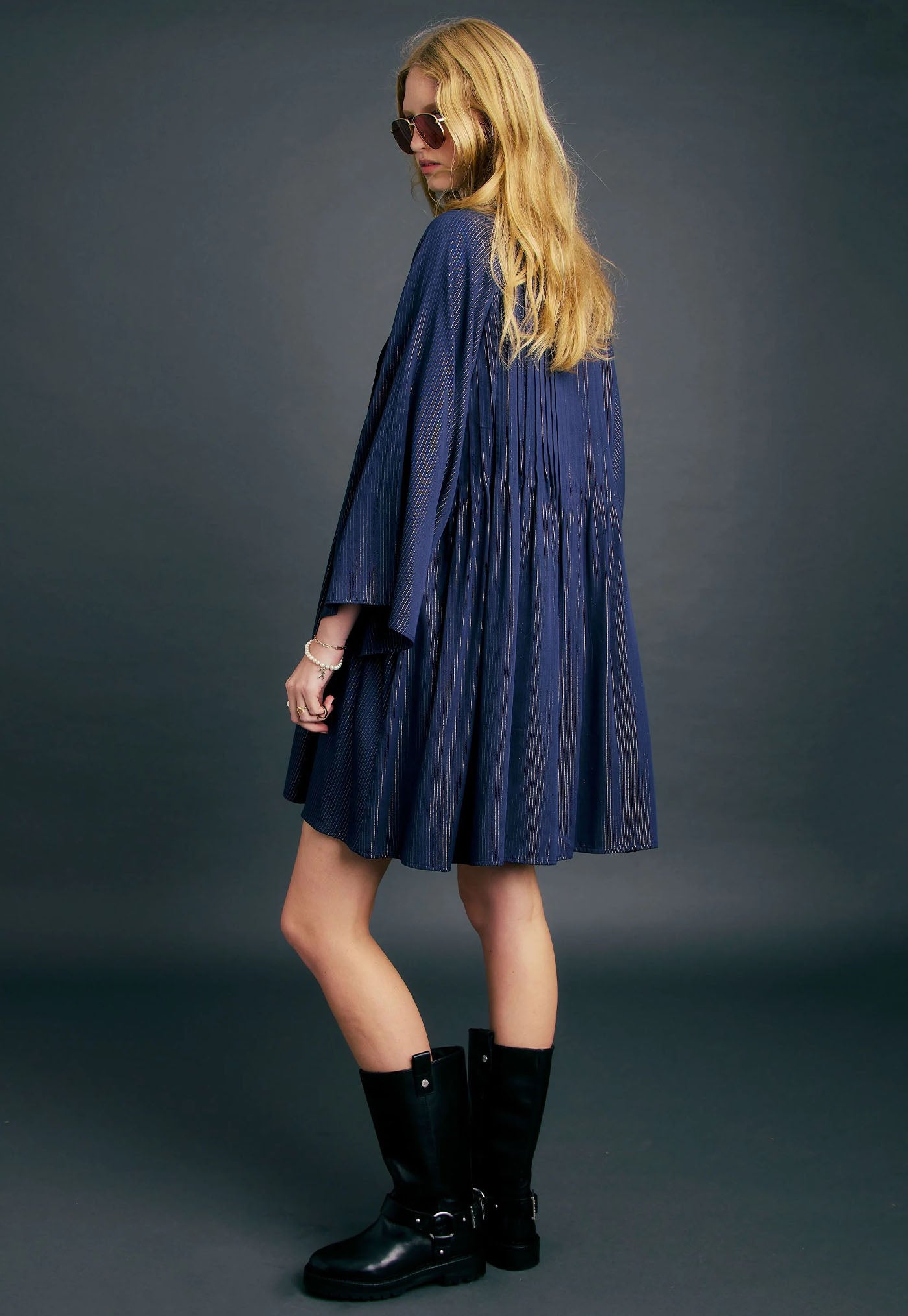 Glaze Dress - Navy