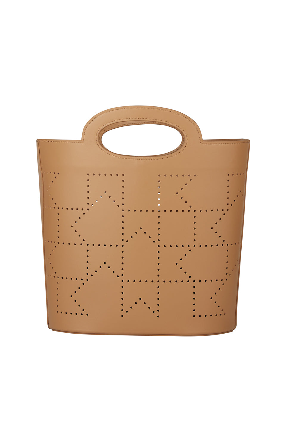 Monogram Basket Medium - Camel sold by Angel Divine