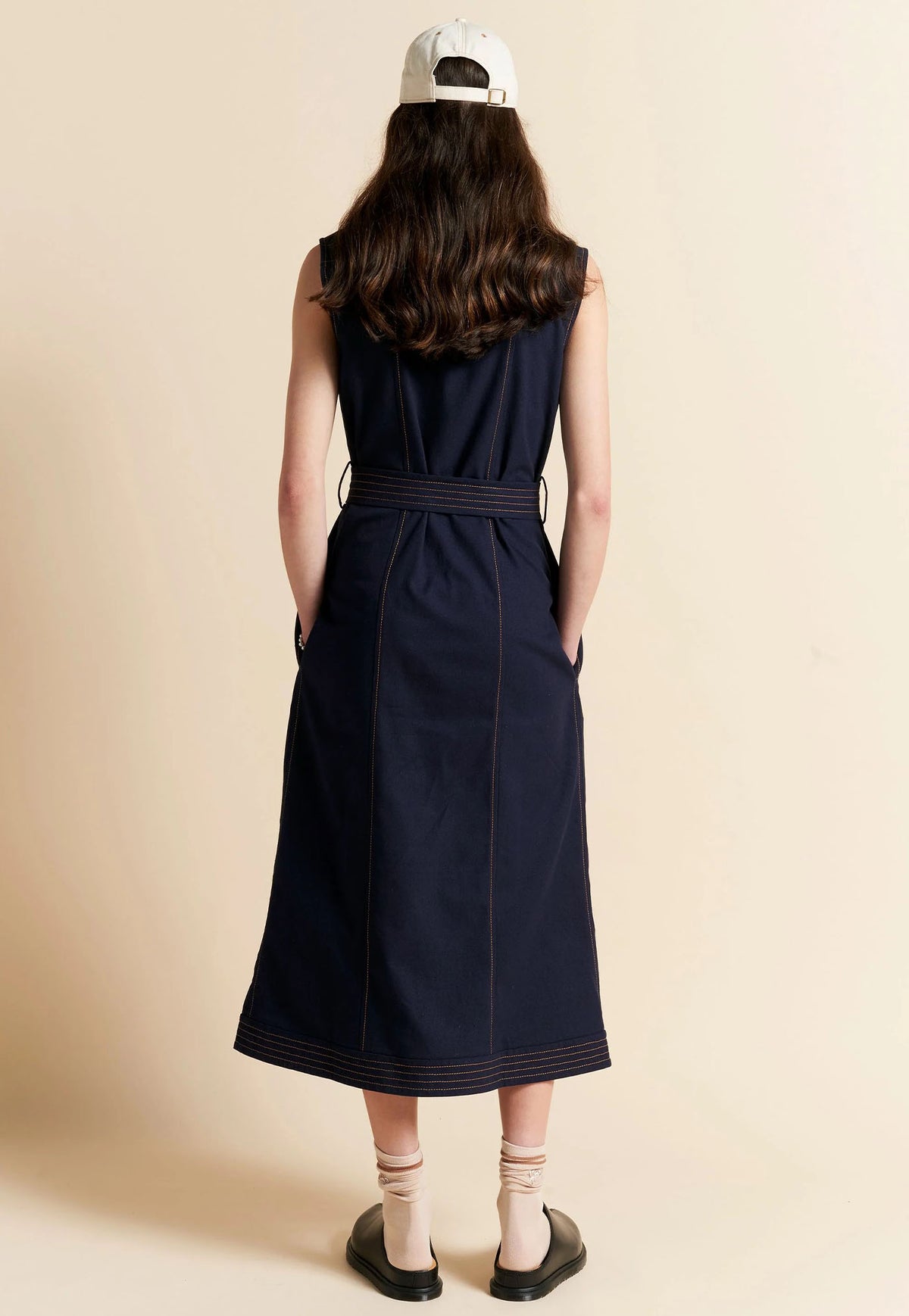 Odette Dress - Navy