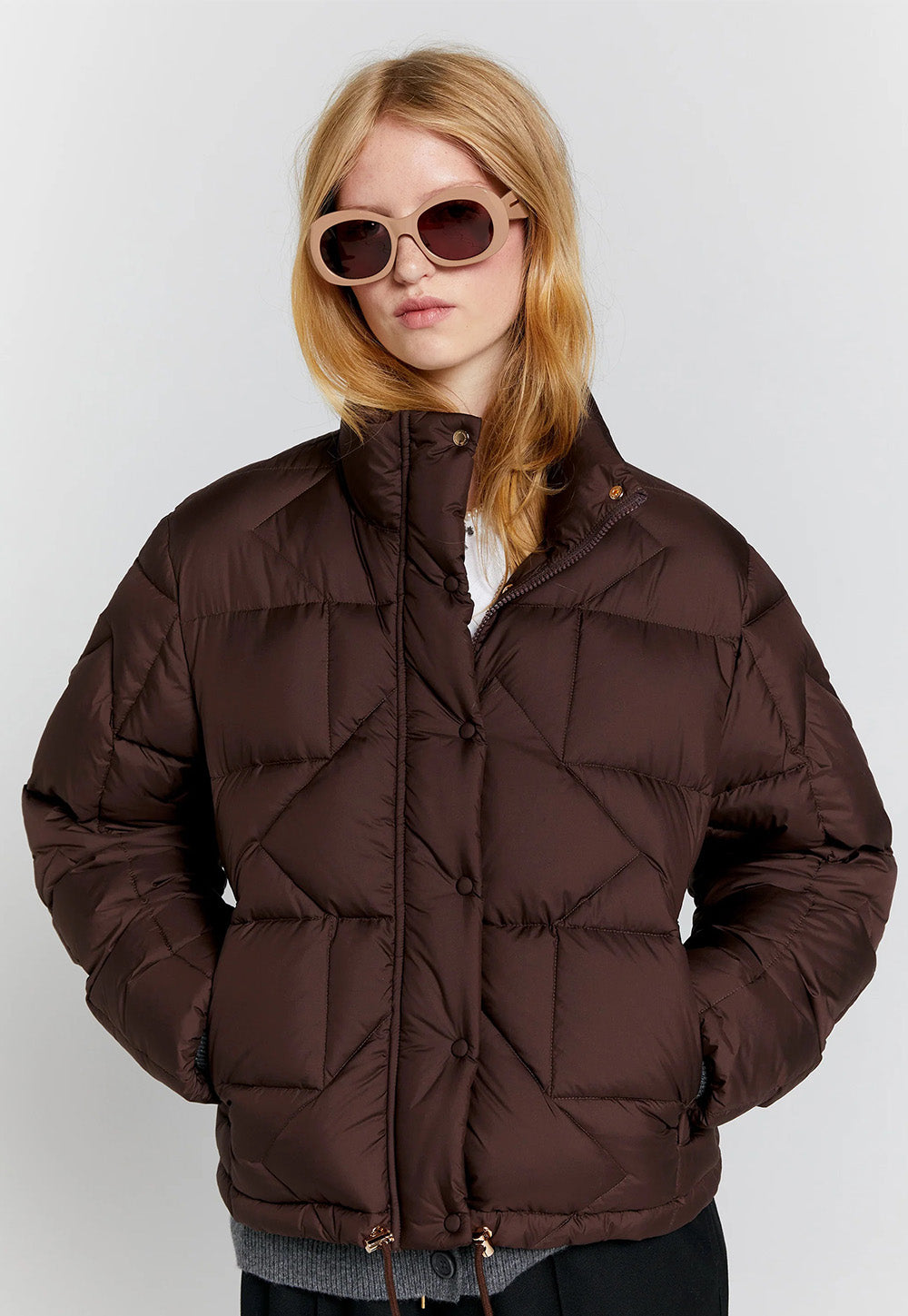 Quest Monogram Down Puffer - Mahogany