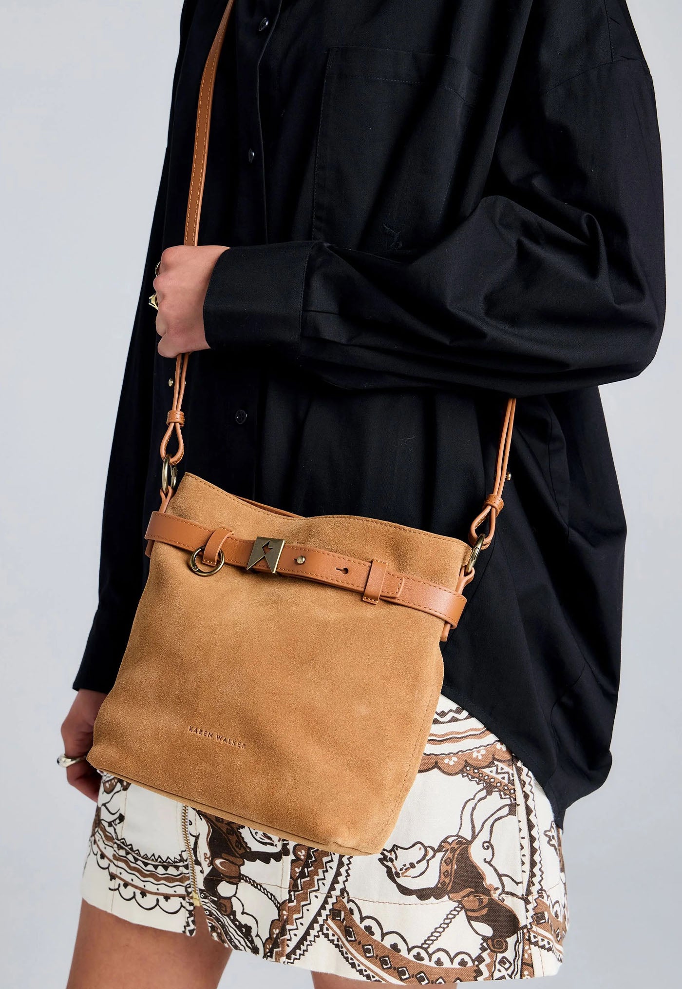 Rider Mini Bucket Bag - Tan