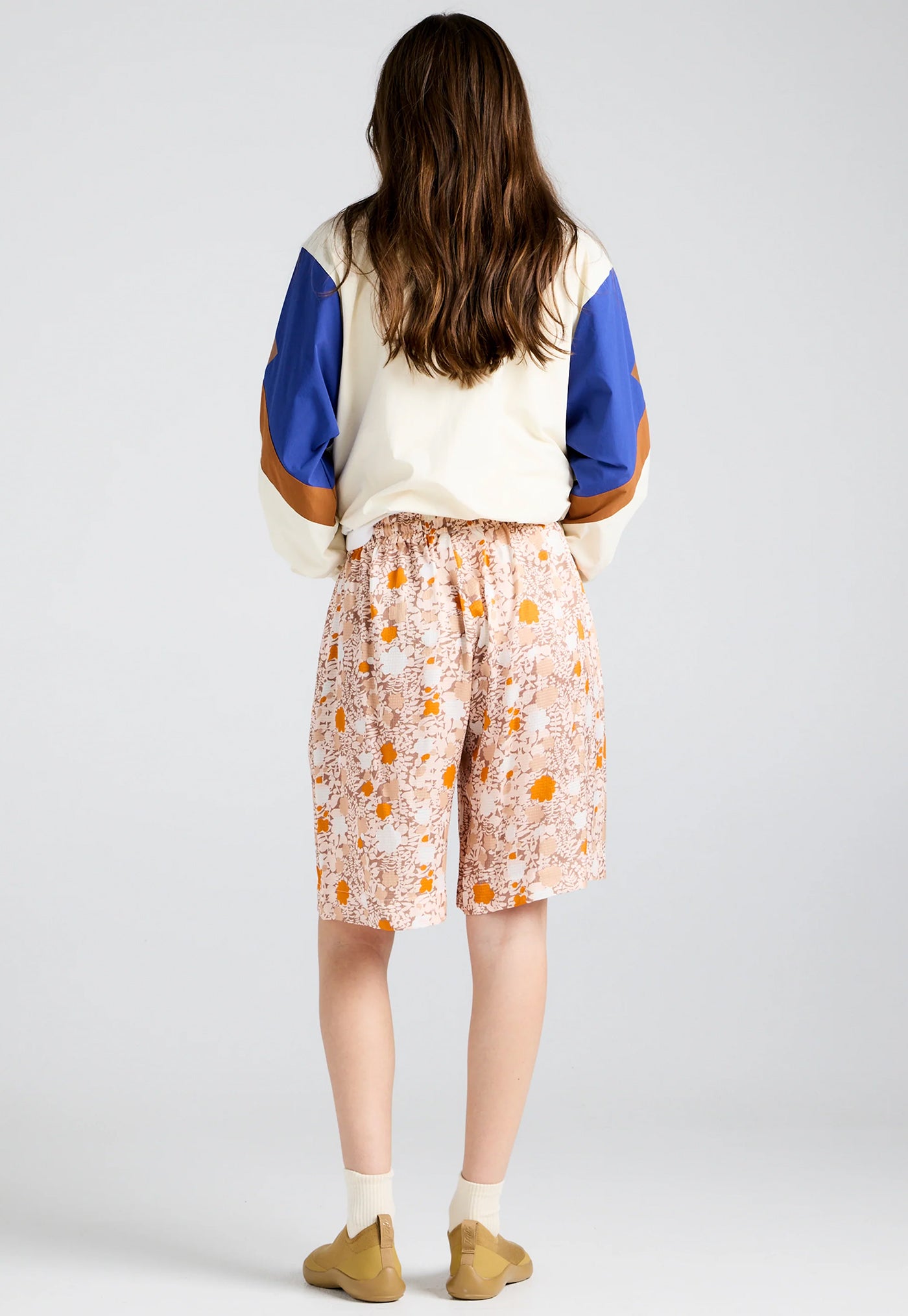 Long Maple Shorts - Pink Multi