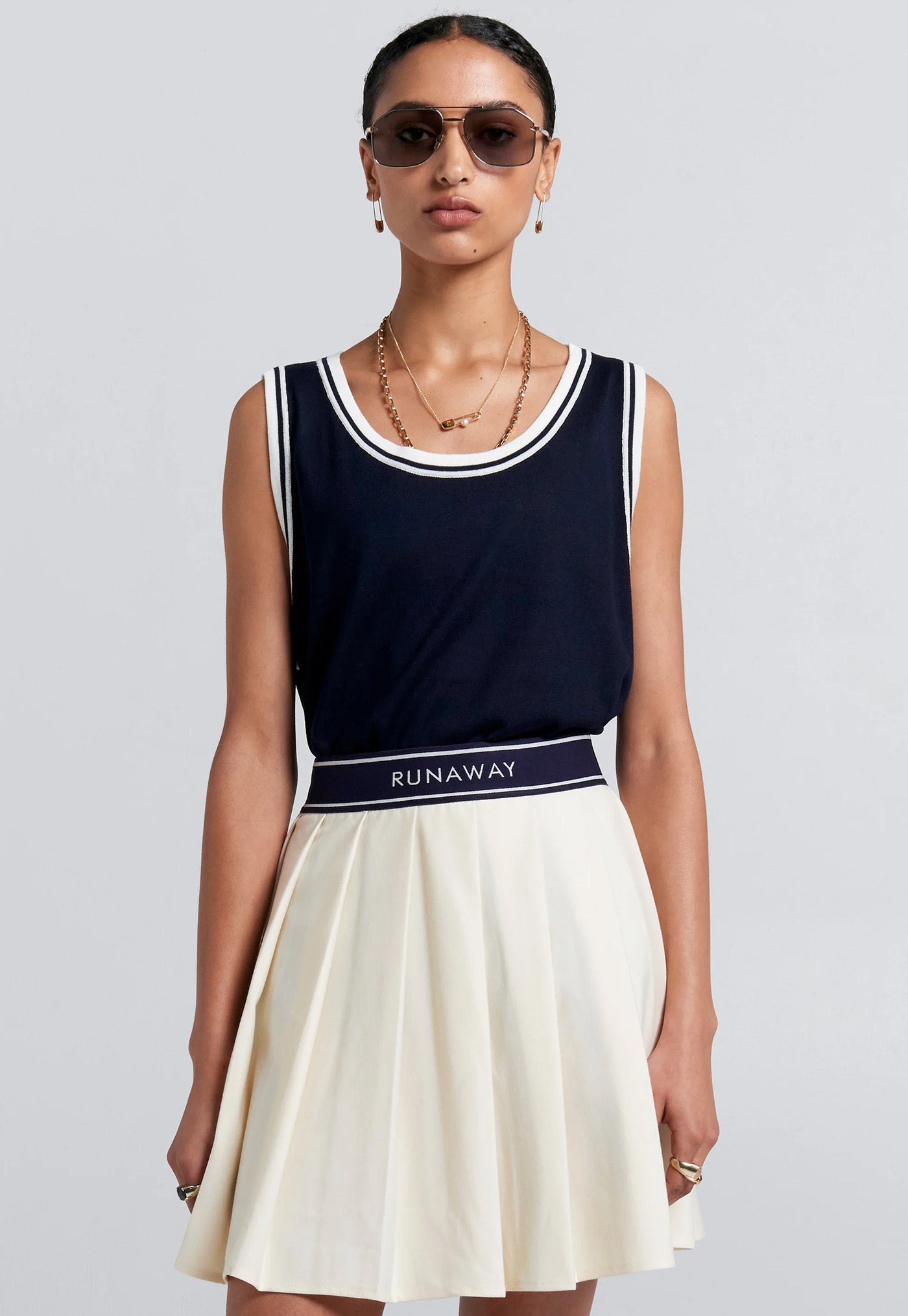 Relax Knit Tank - Navy