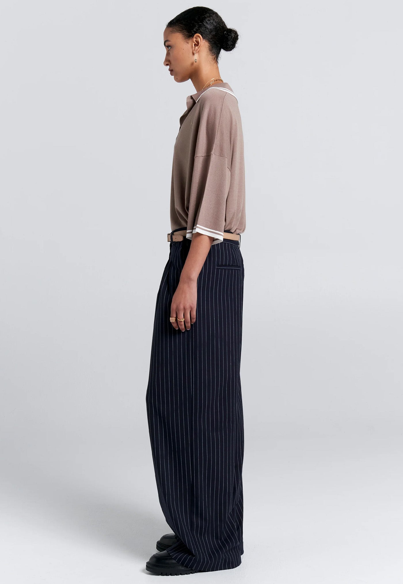 Relax Knit Polo - Taupe