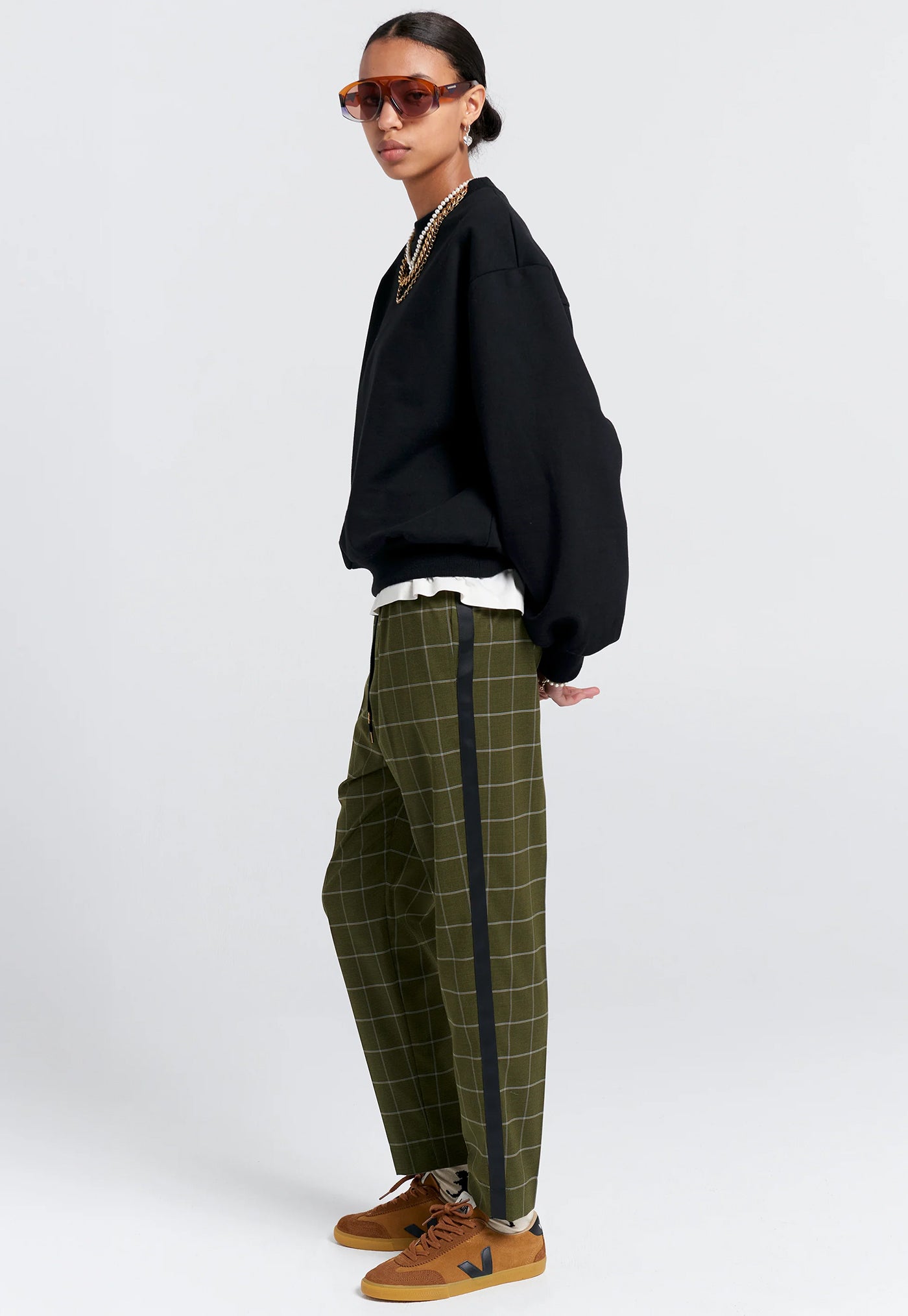 Promenade Trousers - Khaki Green