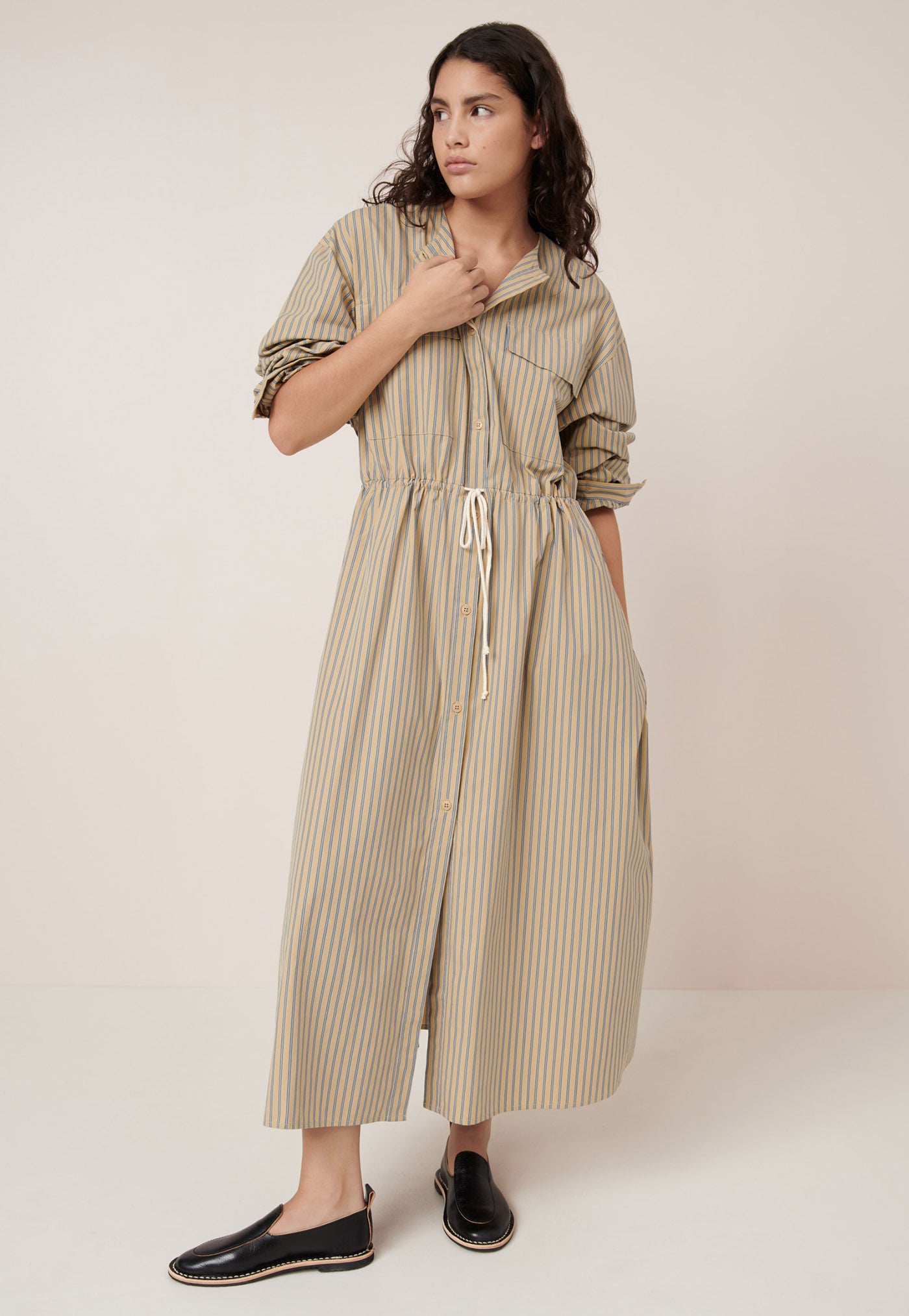 Array Dress - Double Pinstripe