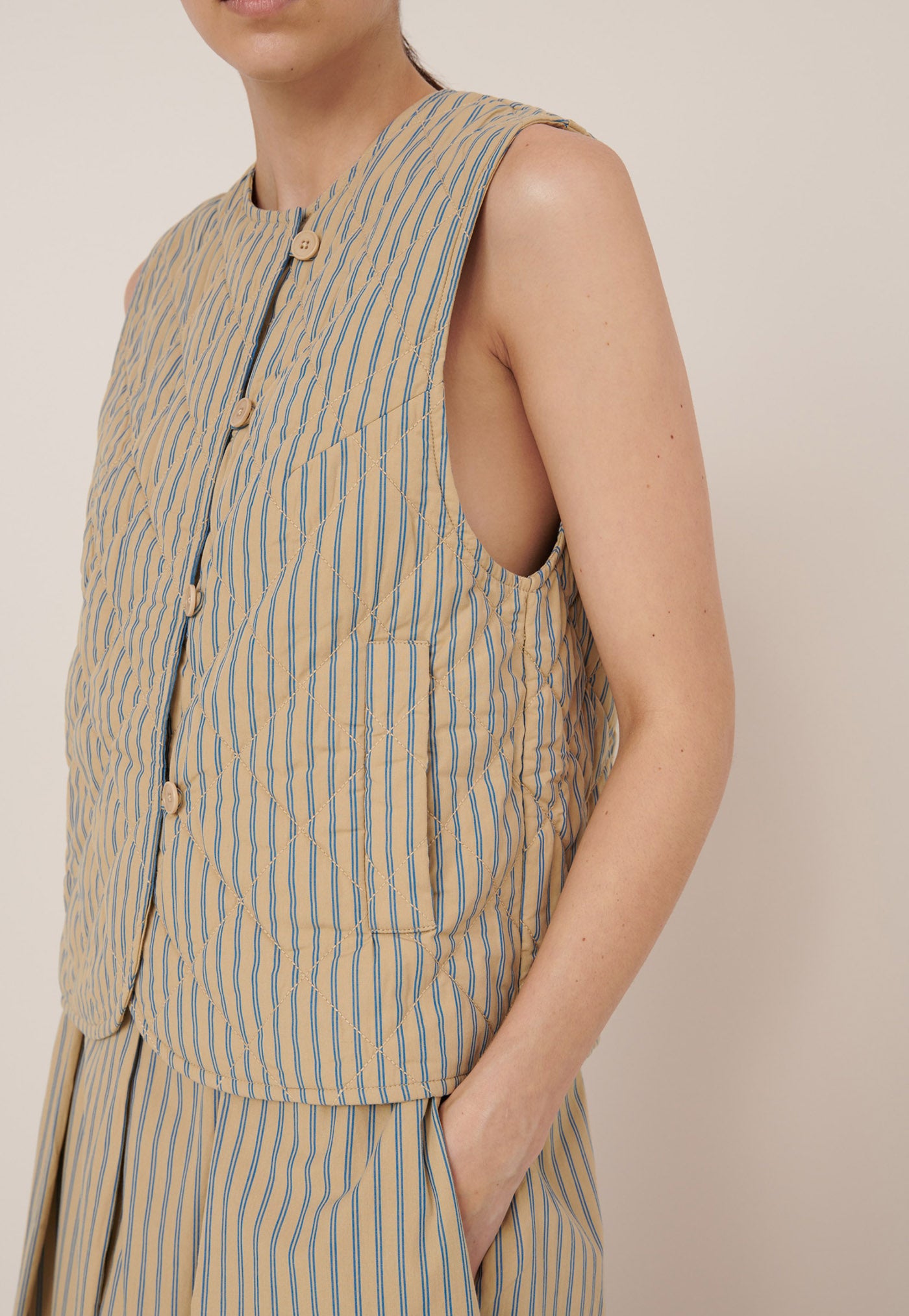 Axis Vest - Double Pinstripe