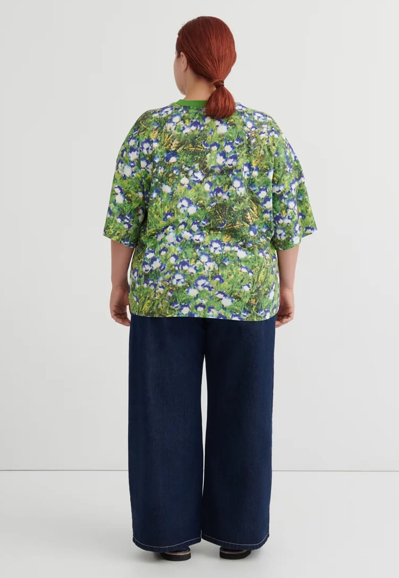 Oversized Boxy Tee - Bluebell