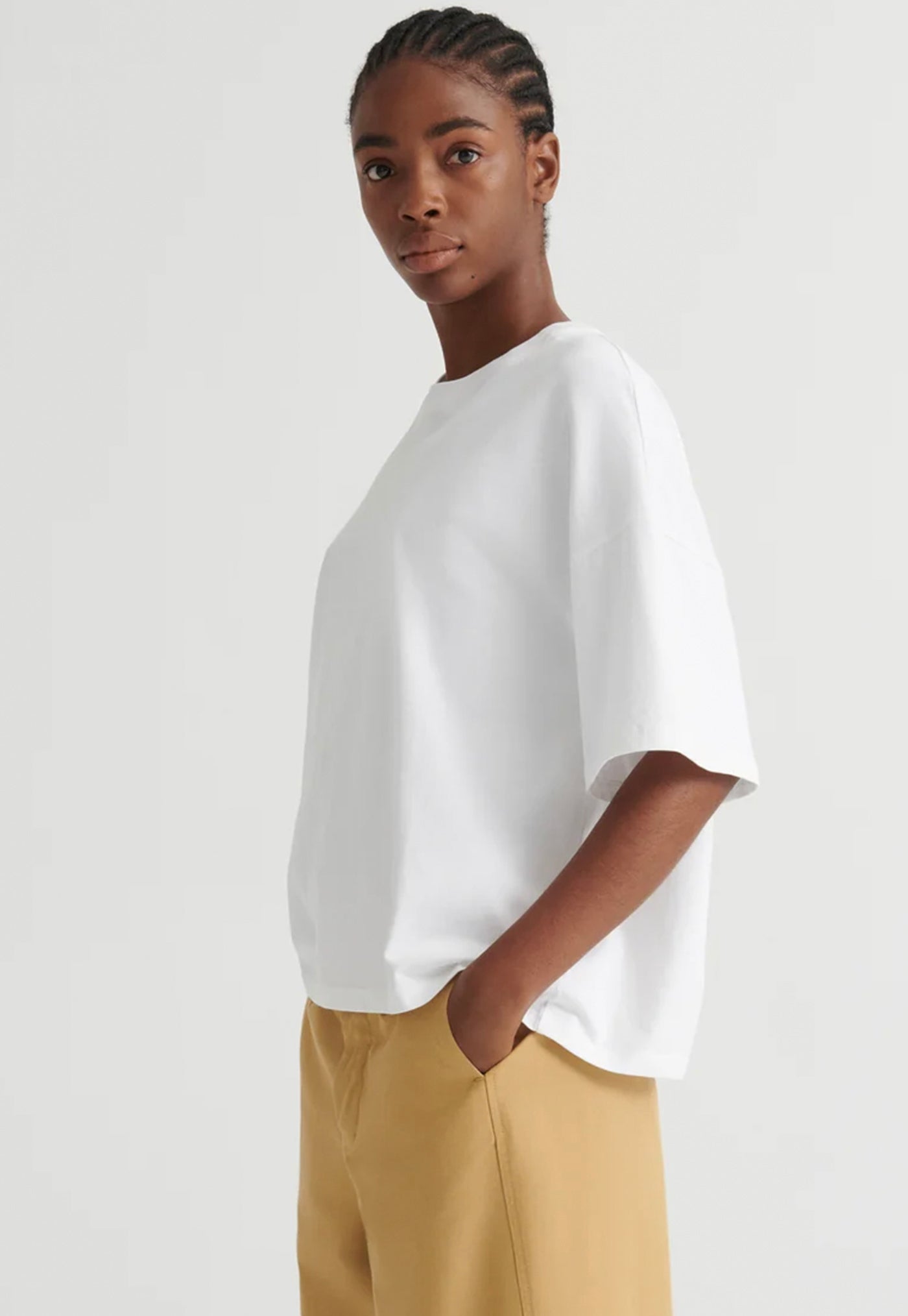 Oversized Boxy Tee - White