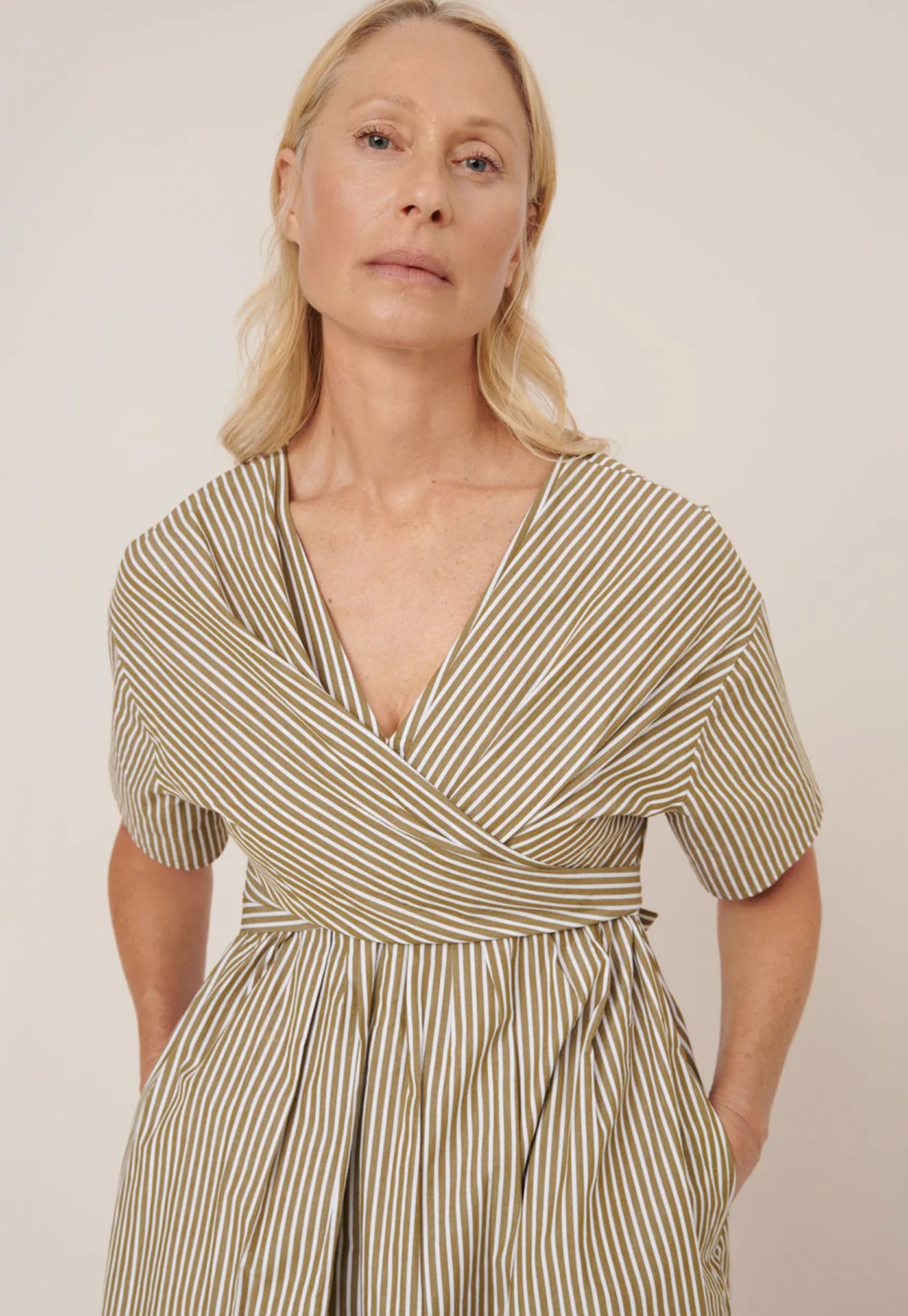 Composer Dress - Treetop Stripe