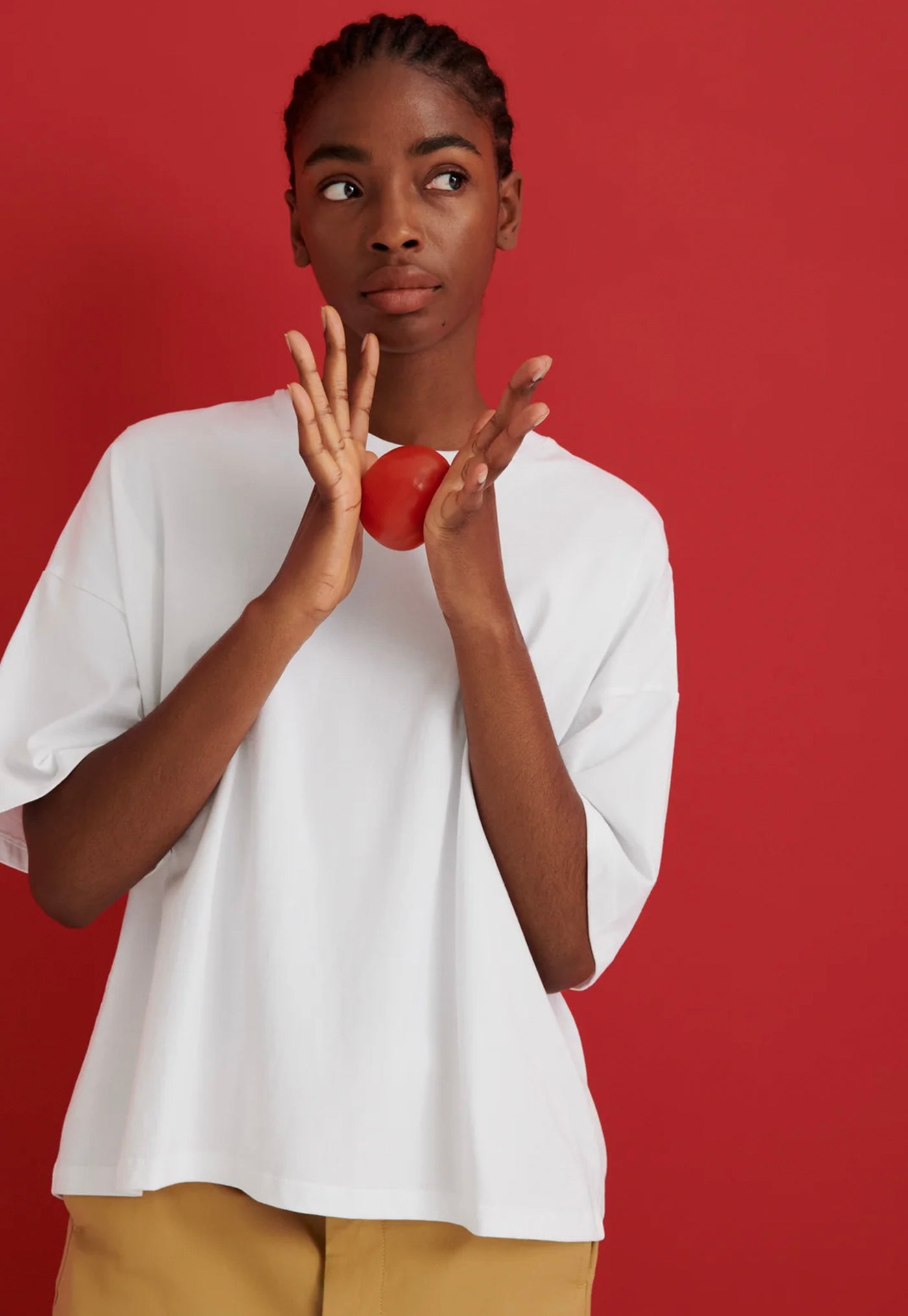 Oversized Boxy Tee - White