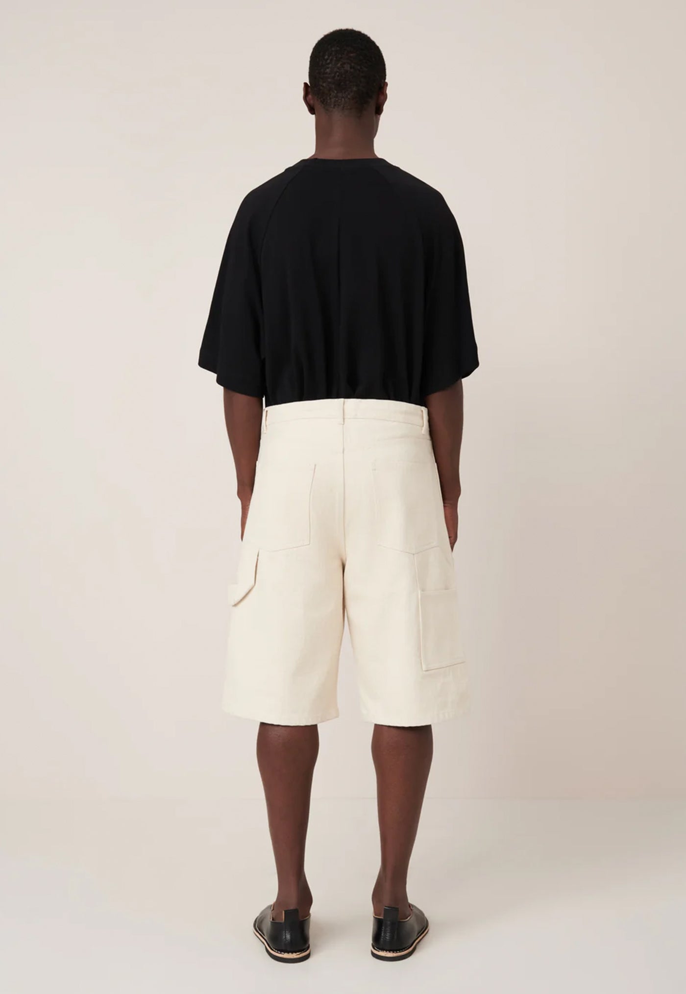 Workwear Shorts - Ecru Denim