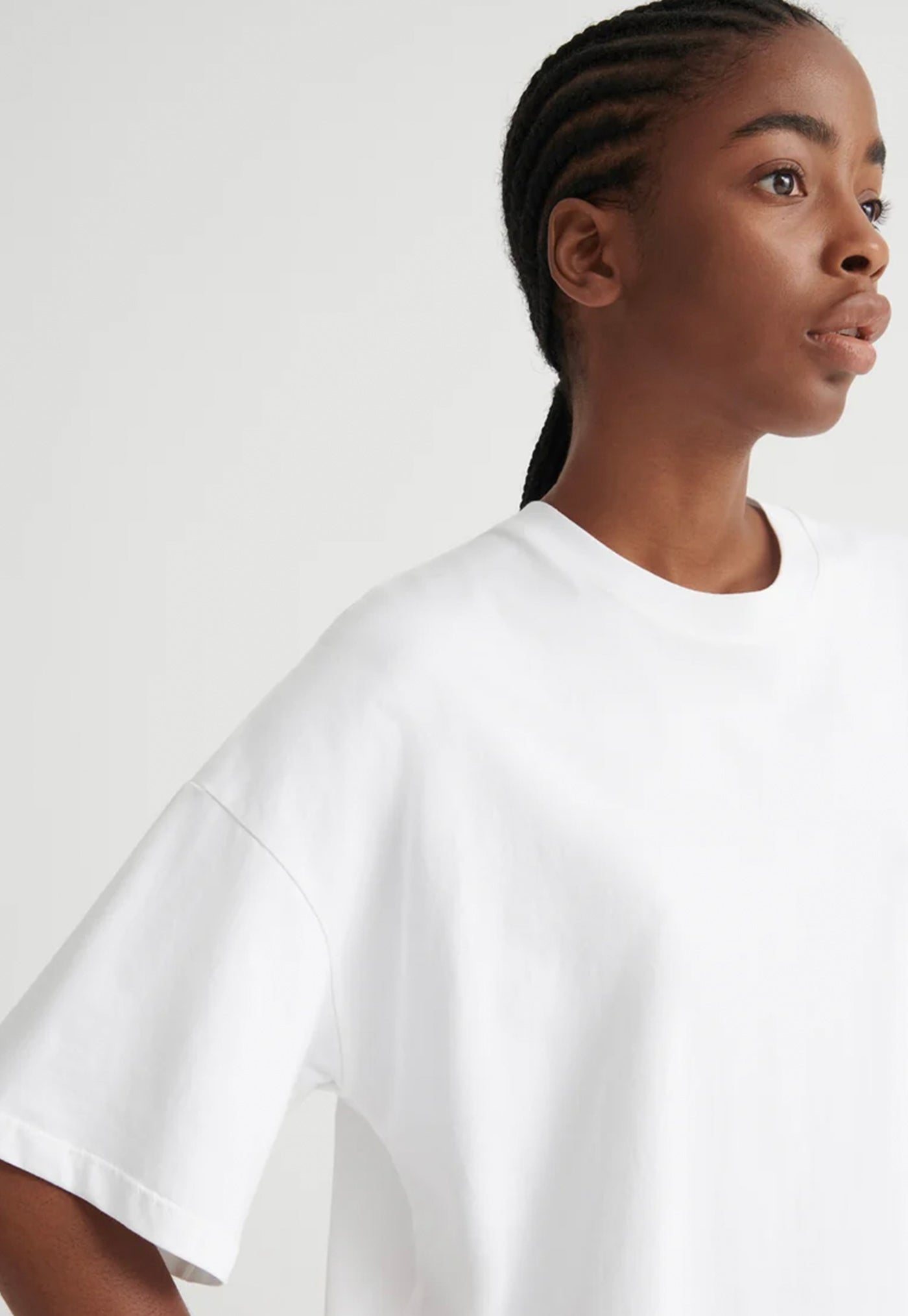 Oversized Boxy Tee - White