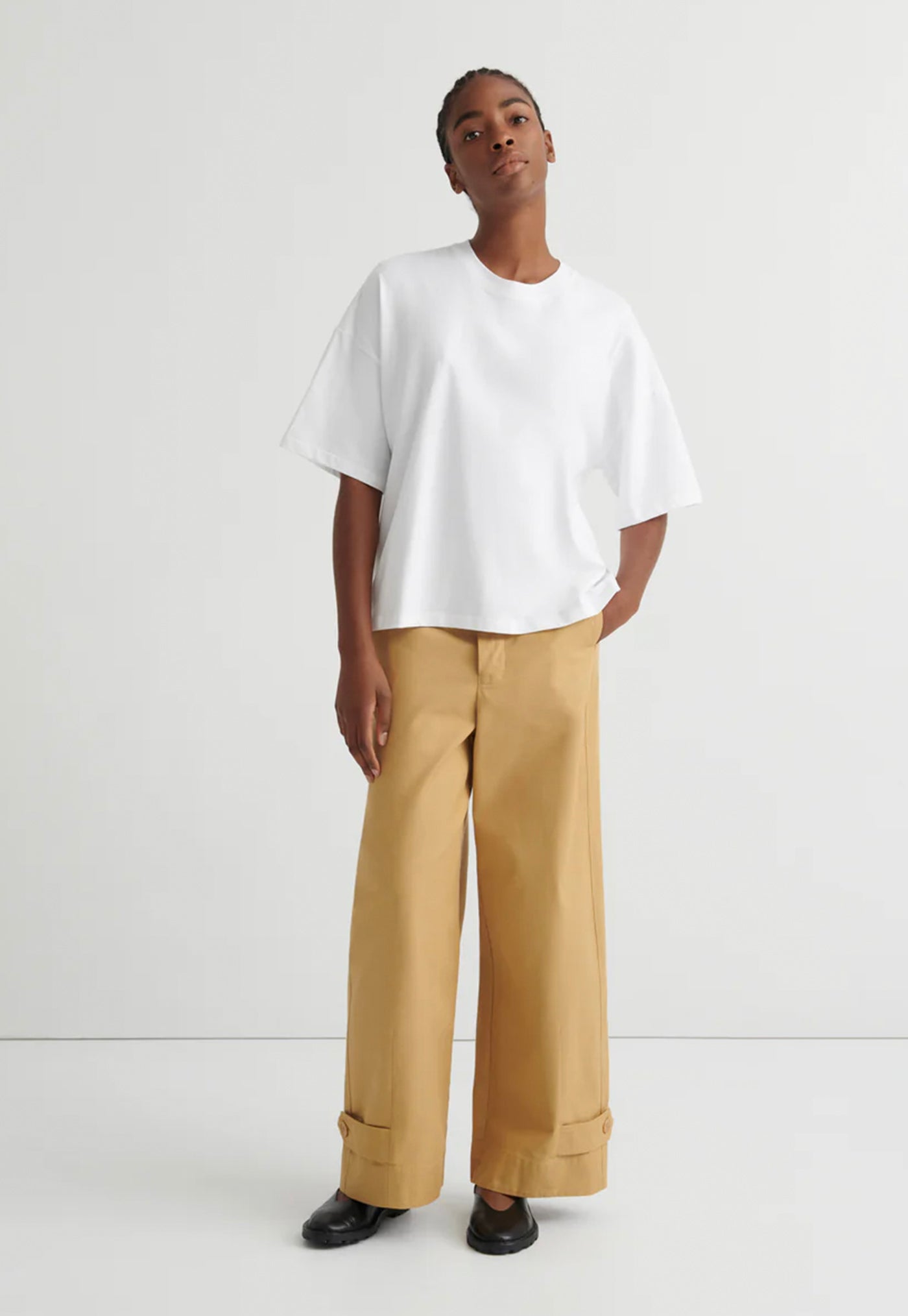 Oversized Boxy Tee - White