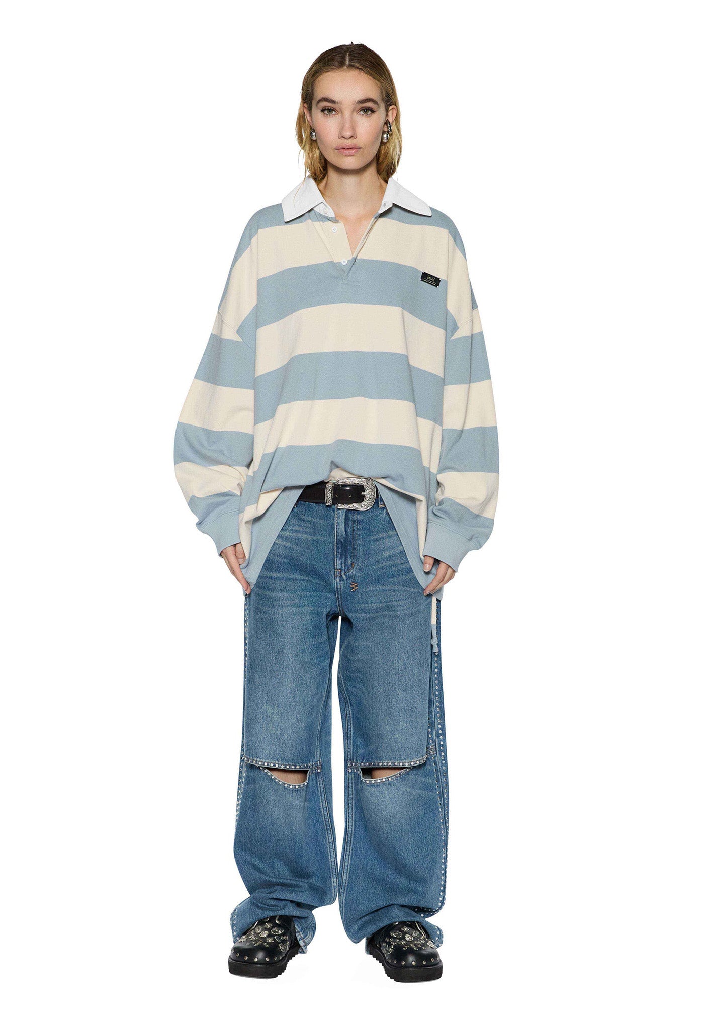 Low Rider Texas Blue Studded