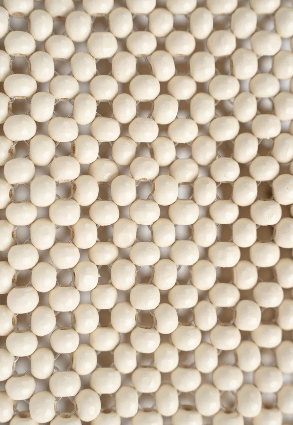 Beaded Clutch - Bone