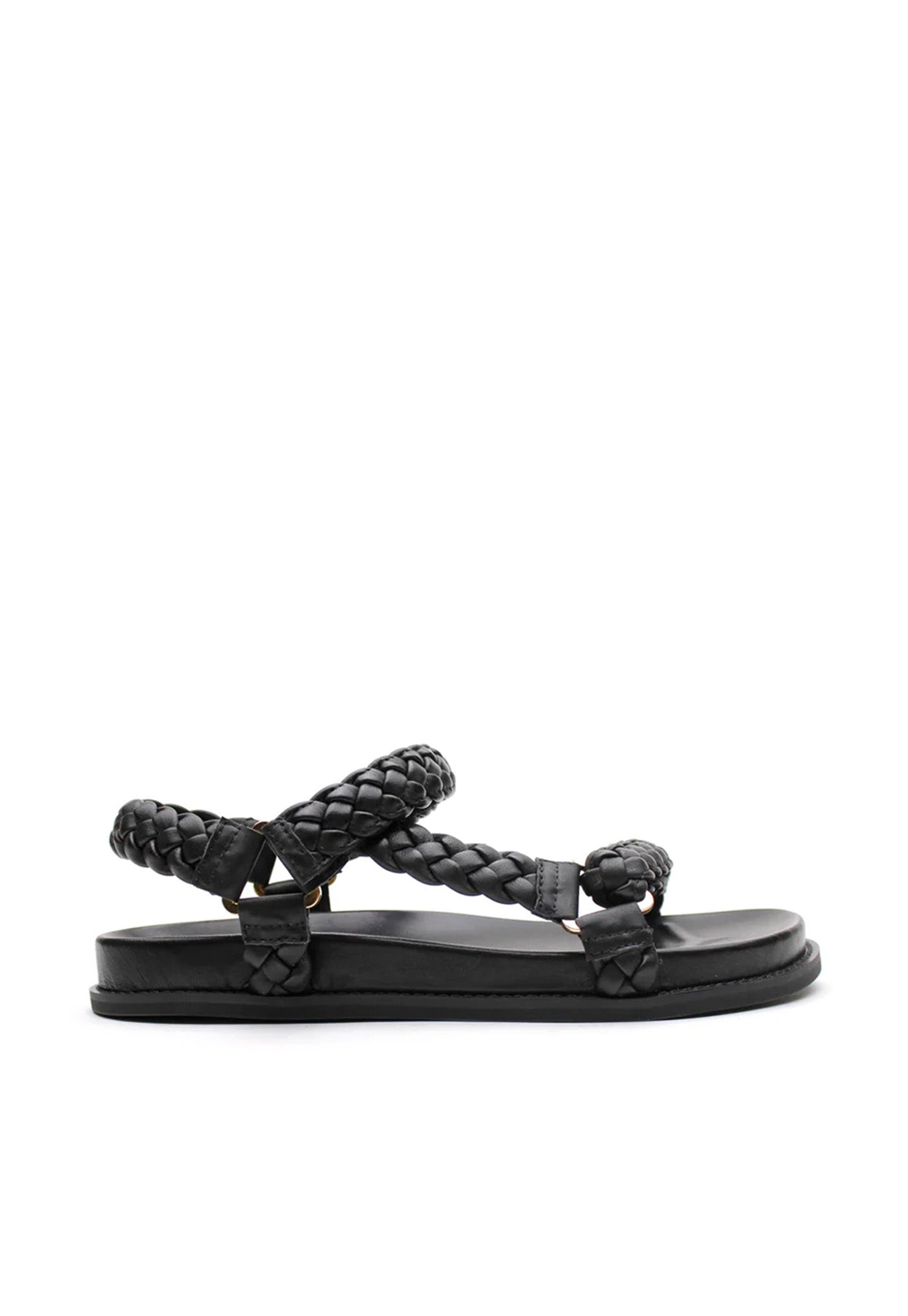 Elke Braided Sandal - Black
